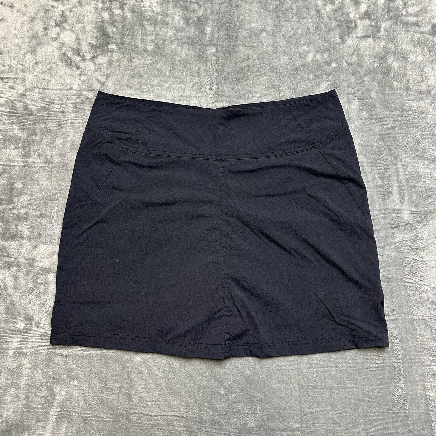 Royal Robbin Stretch Tennis Golf Skort Skirt Women's Size 16 Black Stretch