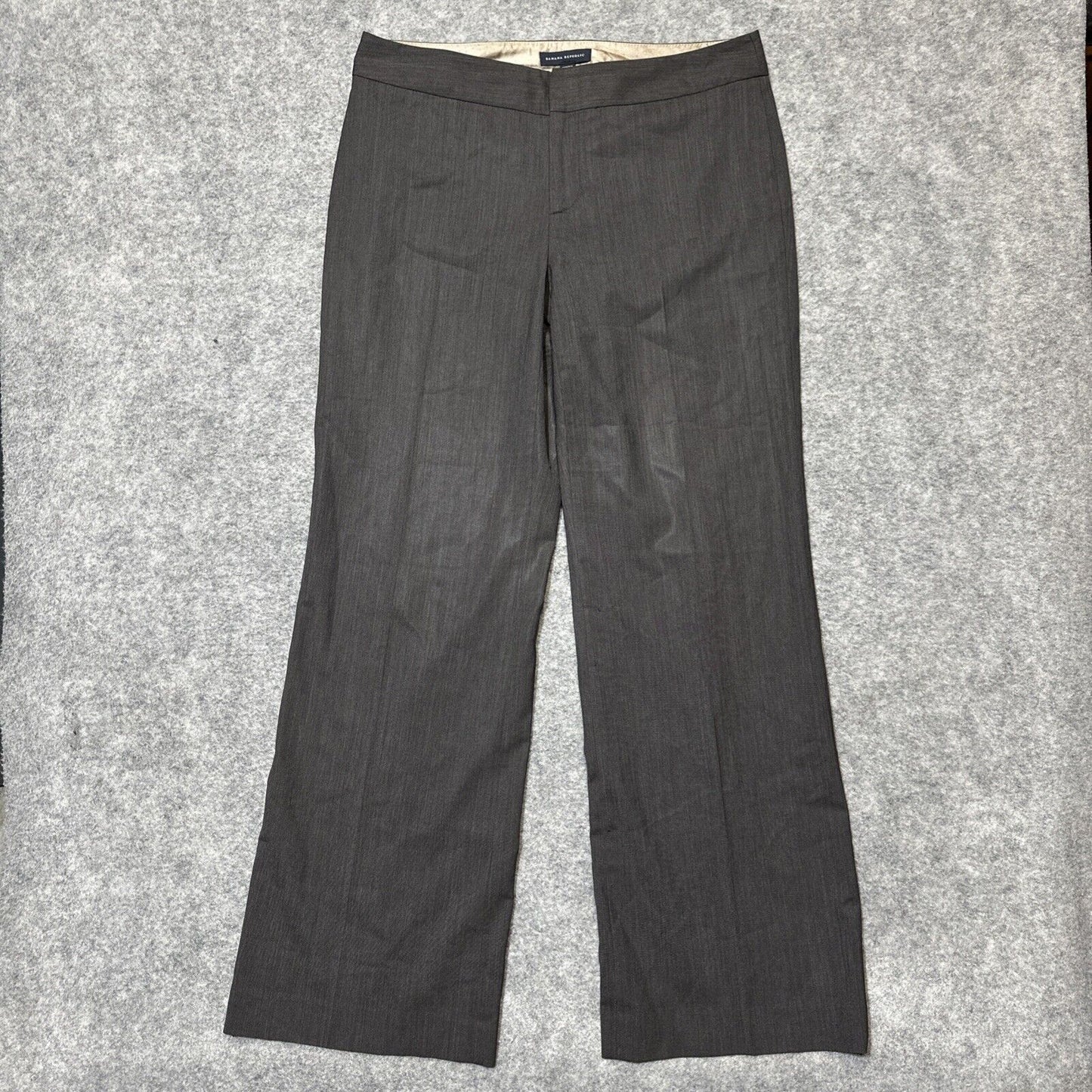 Banana Republic Stretch Wool Trousers Dress Pants Women's Size 10 Brown Pants