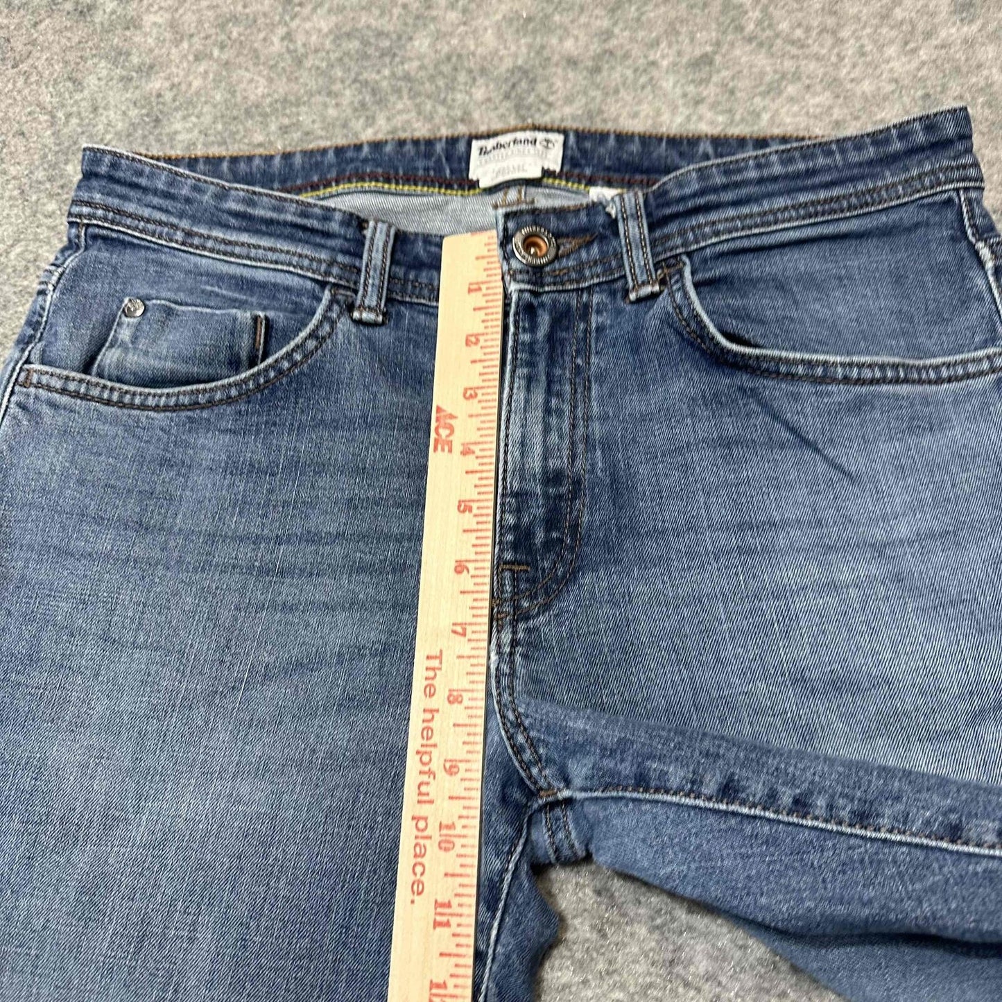 Timberland Men's Distressed Slim Jeans Size 32x32 Blue