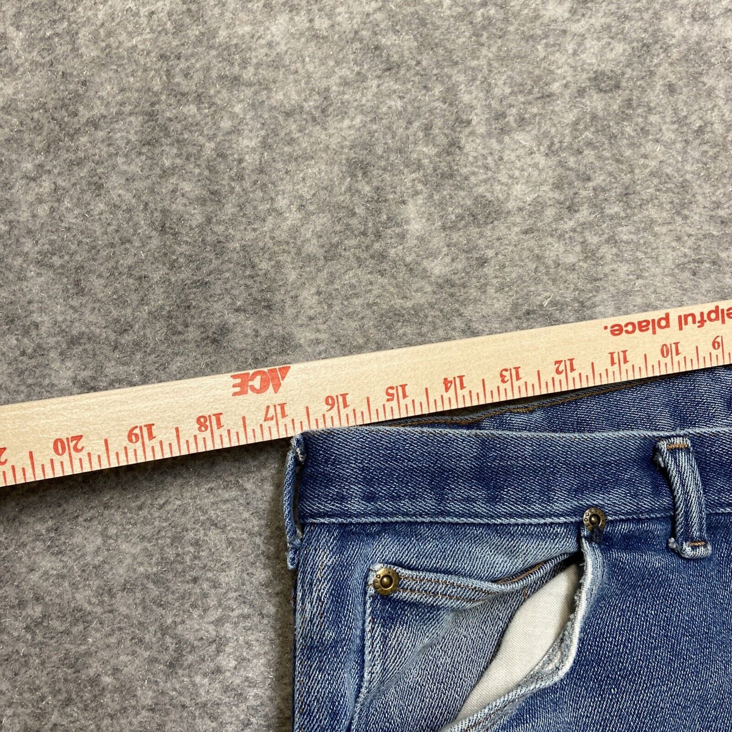 Vintage Sedgefeld Straight Jeans Men's Size 38x32 Blue Denim