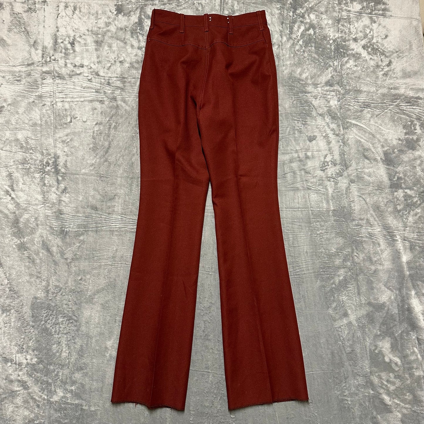 New Vintage Lady Dickson Jenkins Western Flared Pants Womens Sz 30 Red Unhemmed