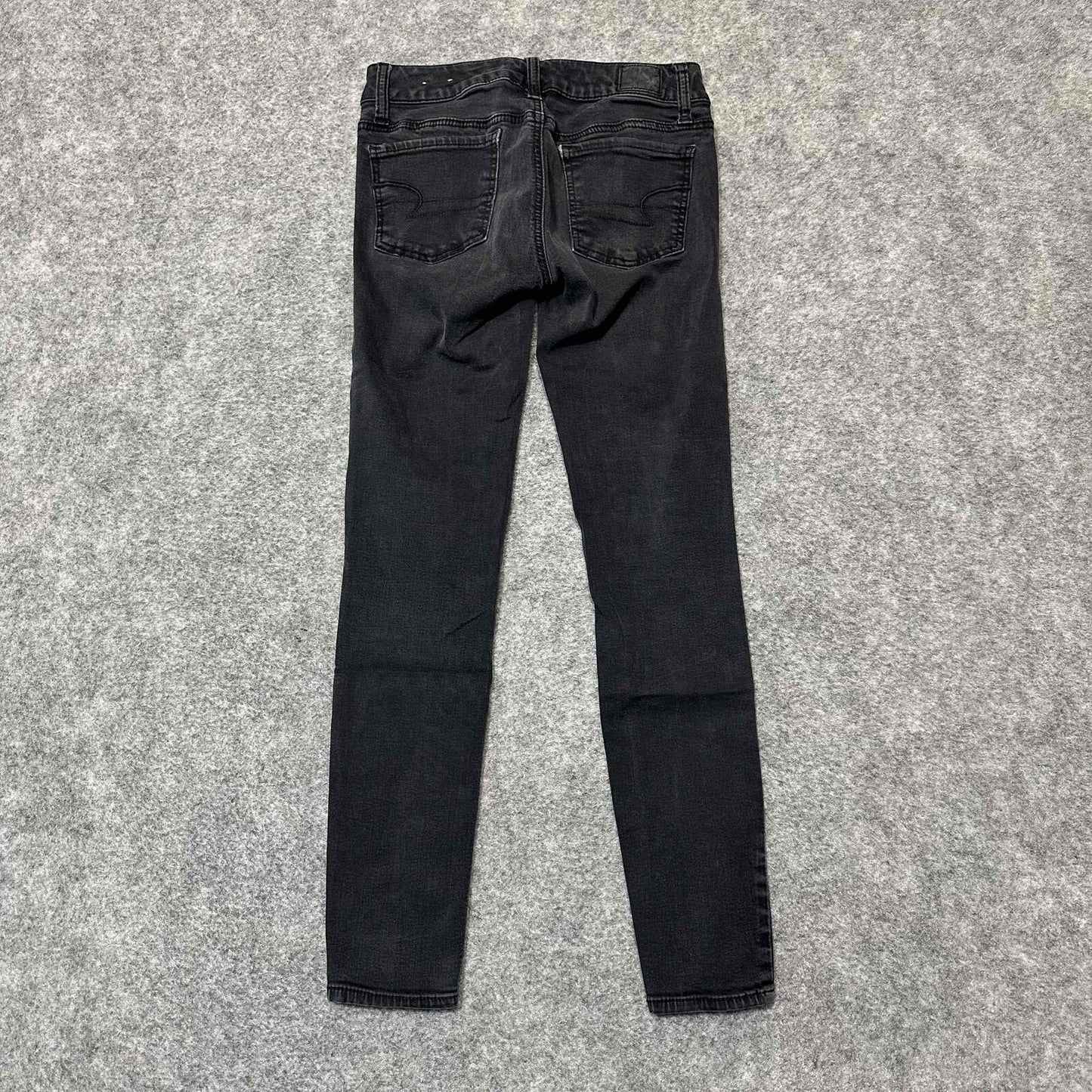 American Eagle Super Stretch Womens Skinny Jegging Jeans Size 0 Short Black