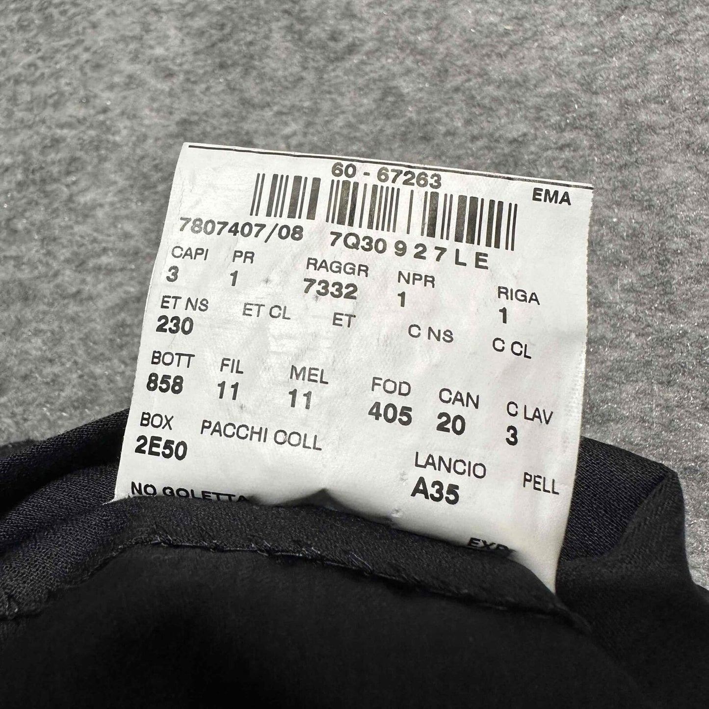 Corneliani Men's Dress Pants Size L Large Black Dark Wash Pants