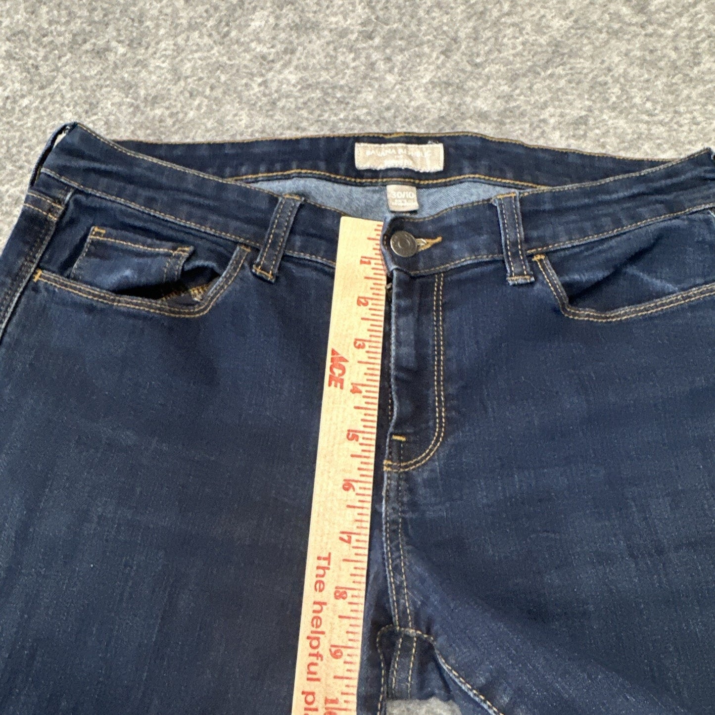 Banana Republic Cuffed Crop Jean Women's Size 30/10 Blue Dark Denim