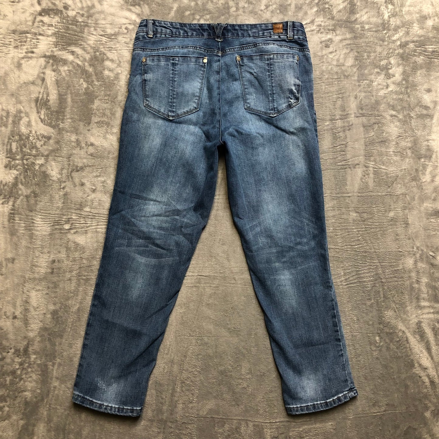 Vintage Democracy Distressed Skinny Jeans Women's Size 10 Light Blue Denim