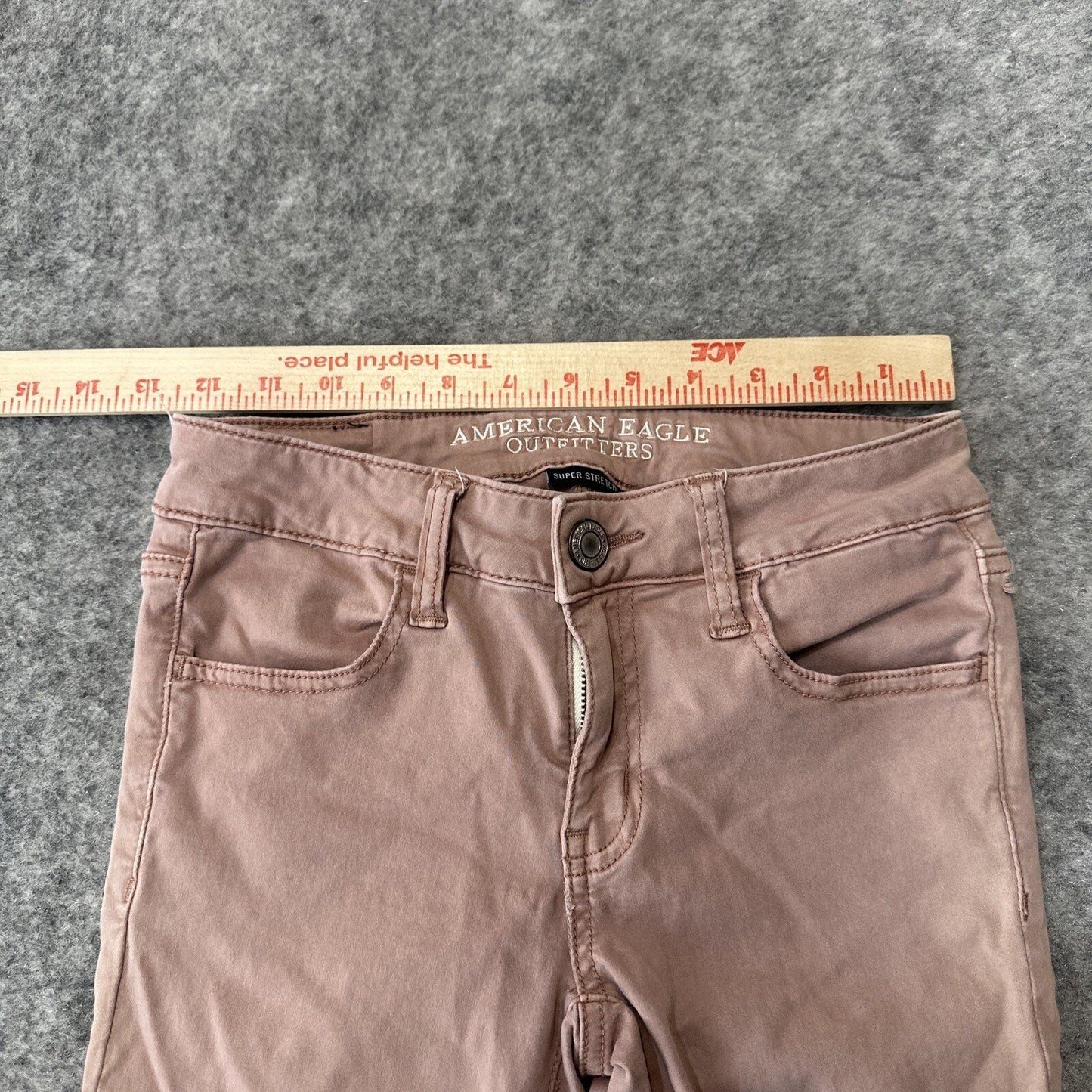 American Eagle Super Stretch Jegging Womens Size 0R Pink Denim