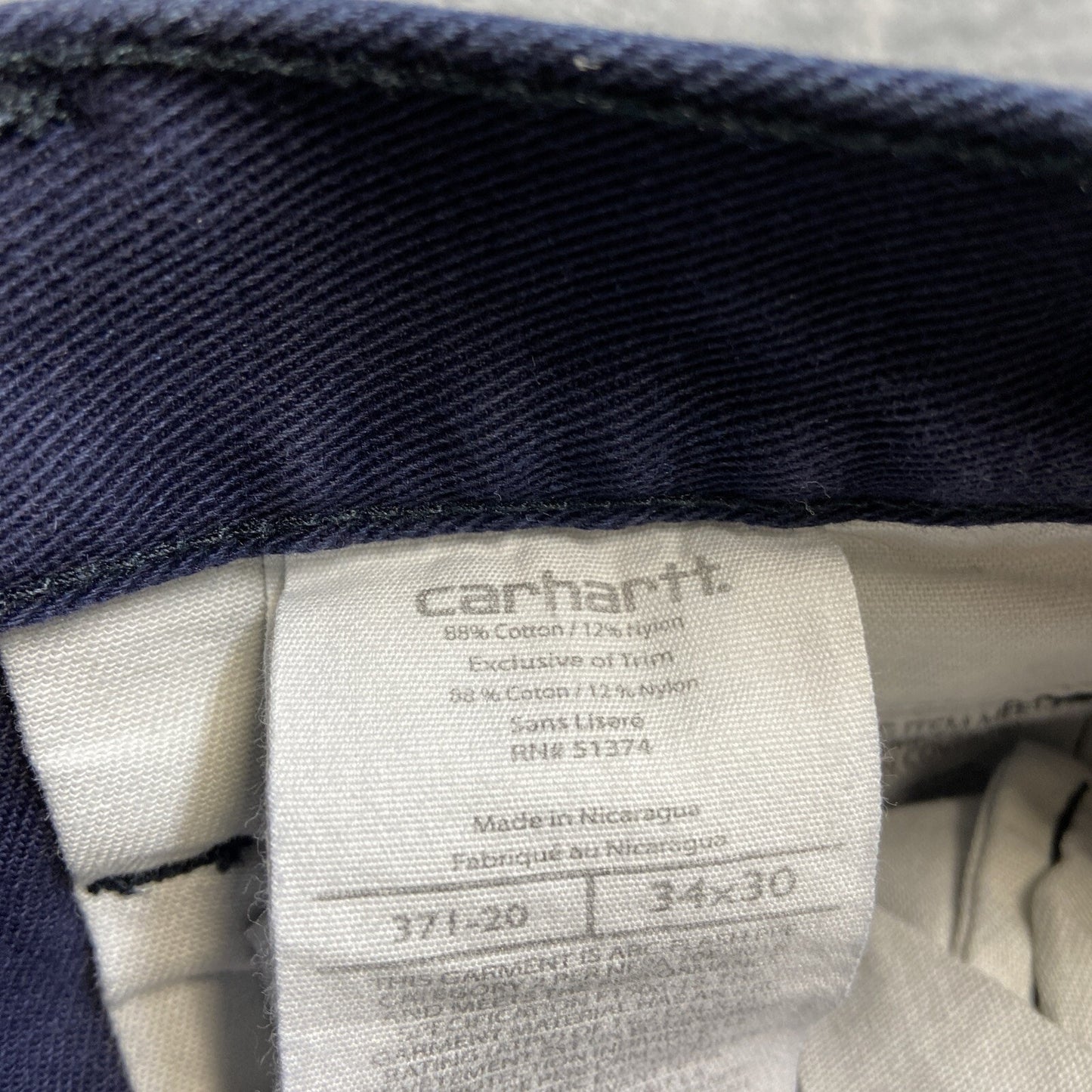 Lot of 3 Carhartt FR Chino Pants Men's Size 34x30 Gray Pants Grade A/B Wholesale