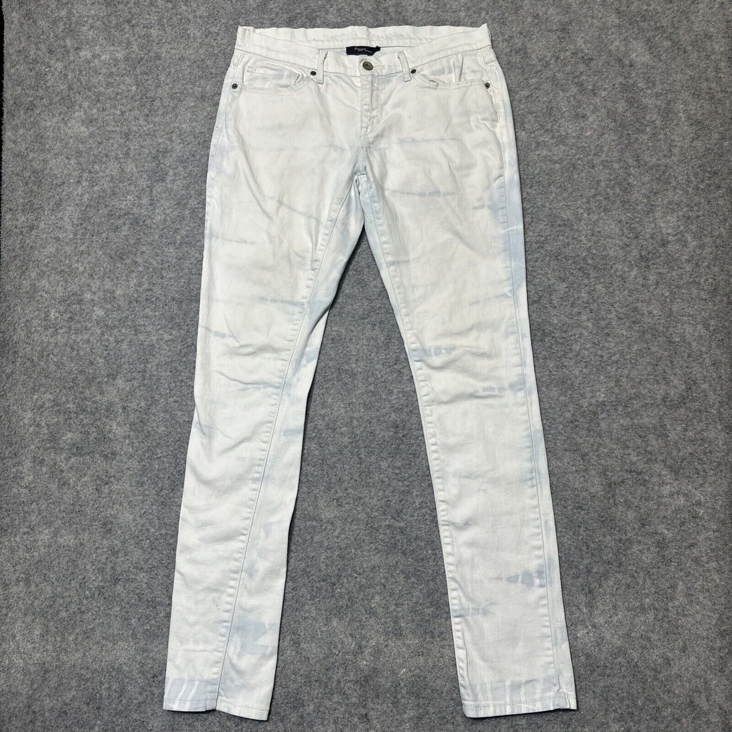 Levi's 421 Women's Skinny Jeans Size 29 White Acid Wash