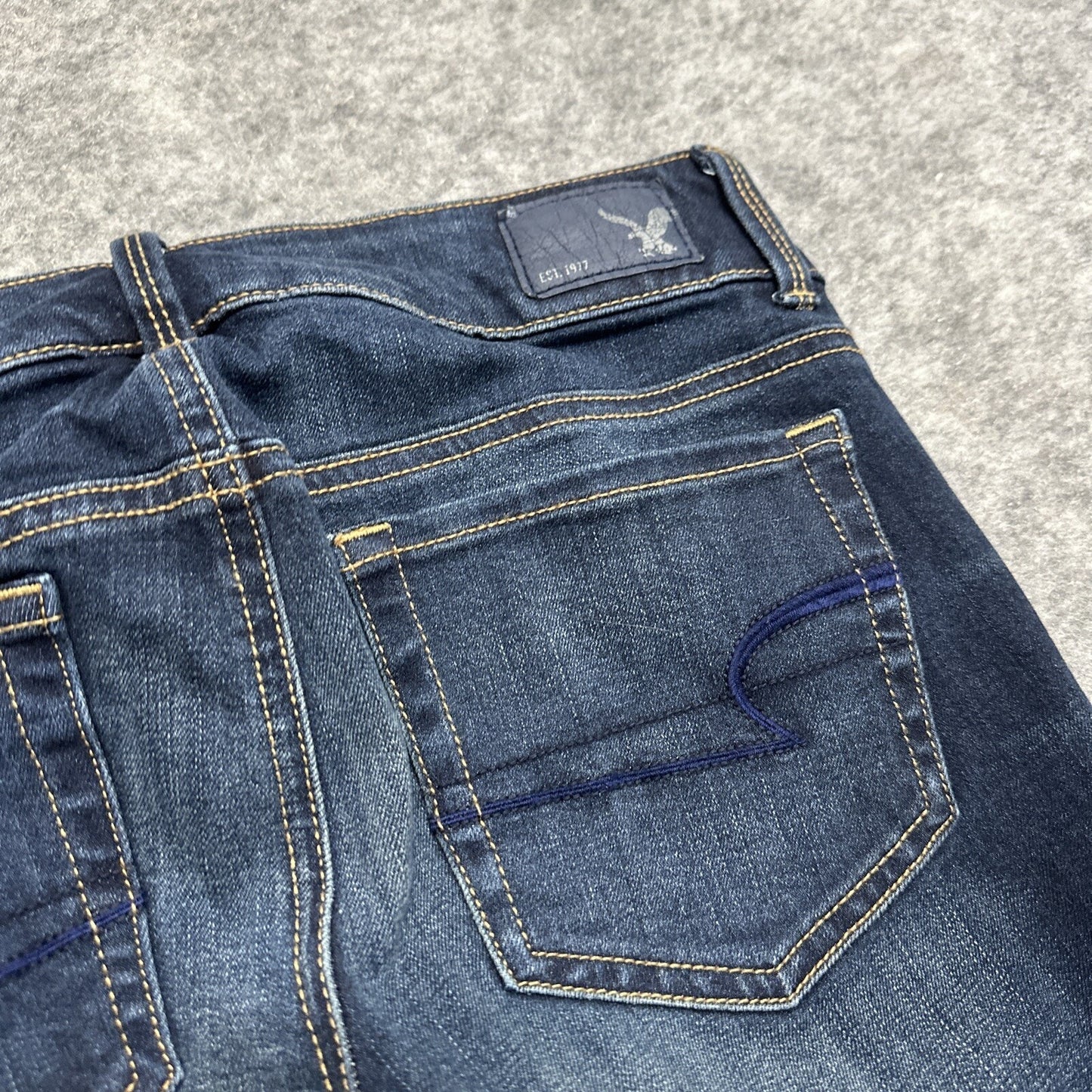 American Eagle Artist Crop Super Stretch Women's Jeans Size 0 R Blue Denim