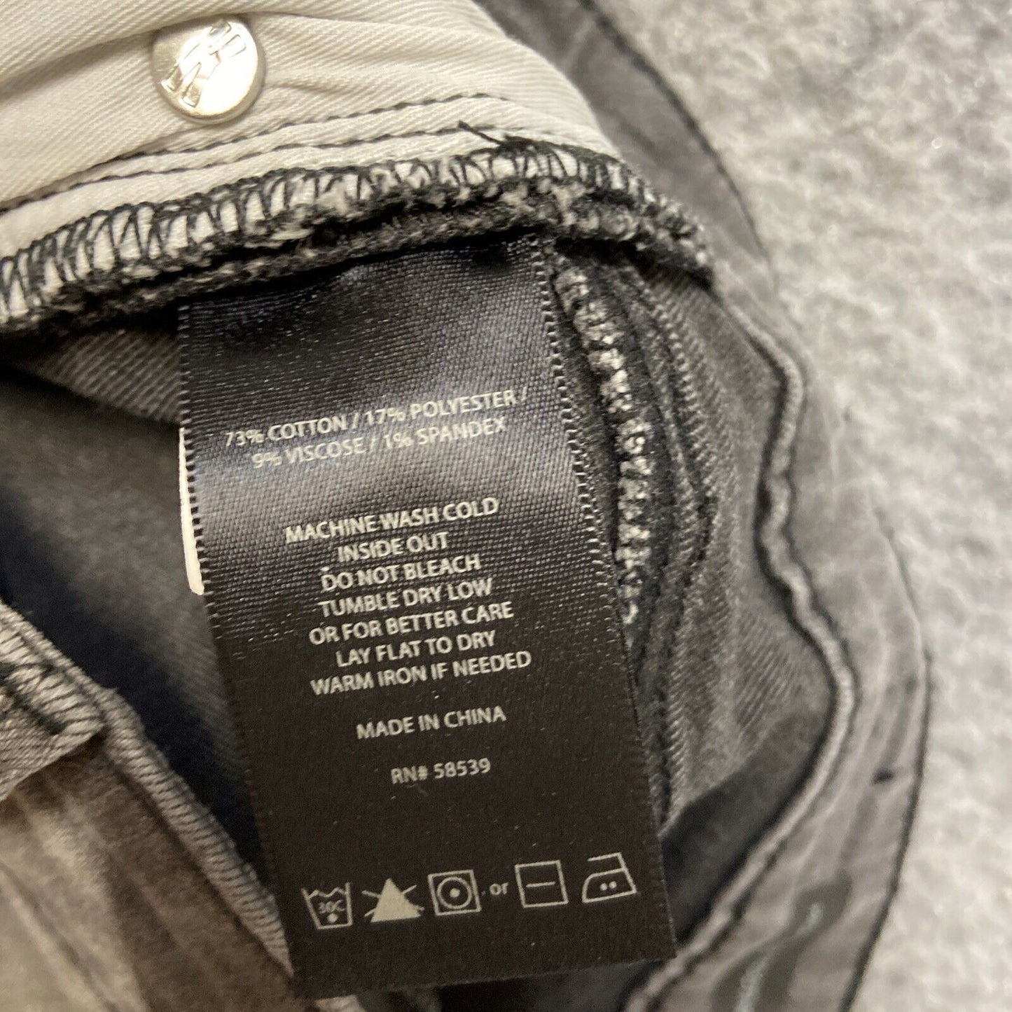 KUT From The Kloth High Rise Toothpick Skinny Jeans Women's Size 6 Gray Denim