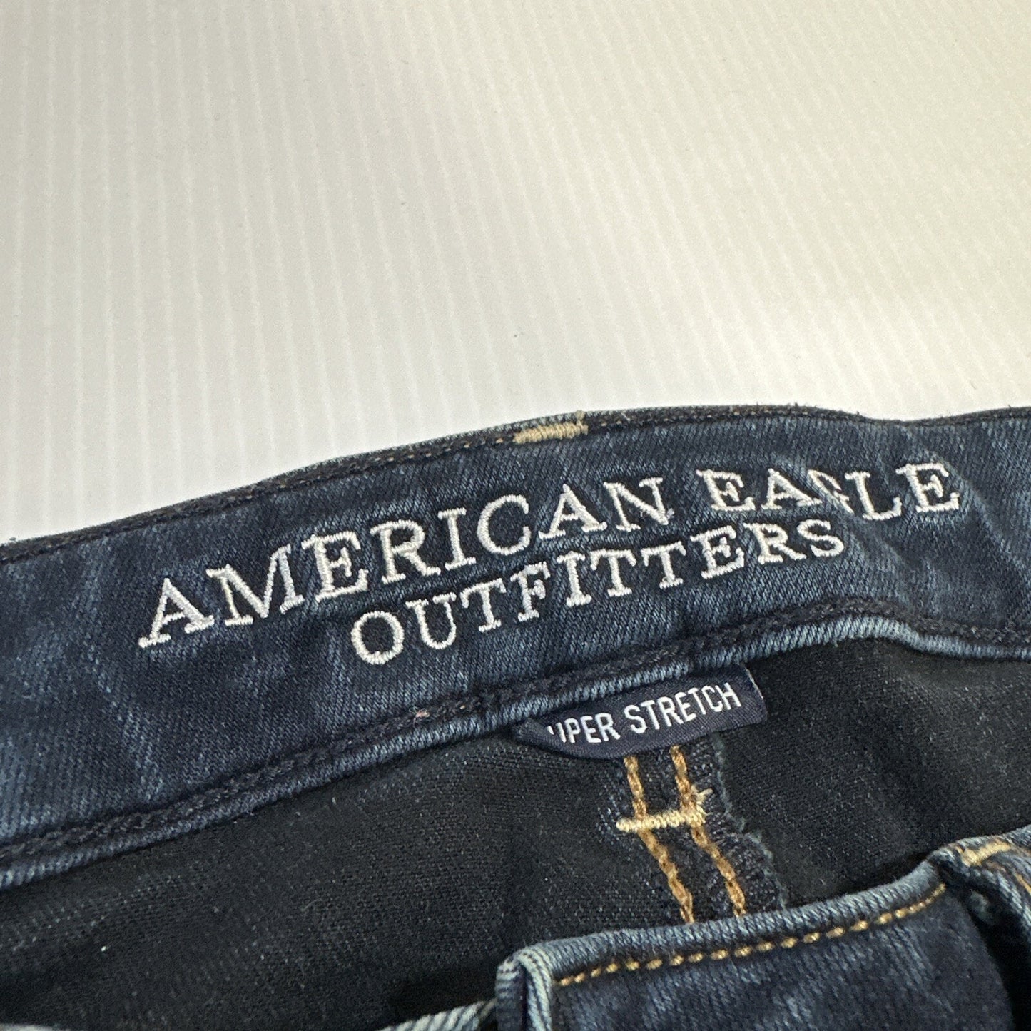 American Eagle Super Stretch Jegging Women's Jeans Size 4R Blue Dark Wash Denim