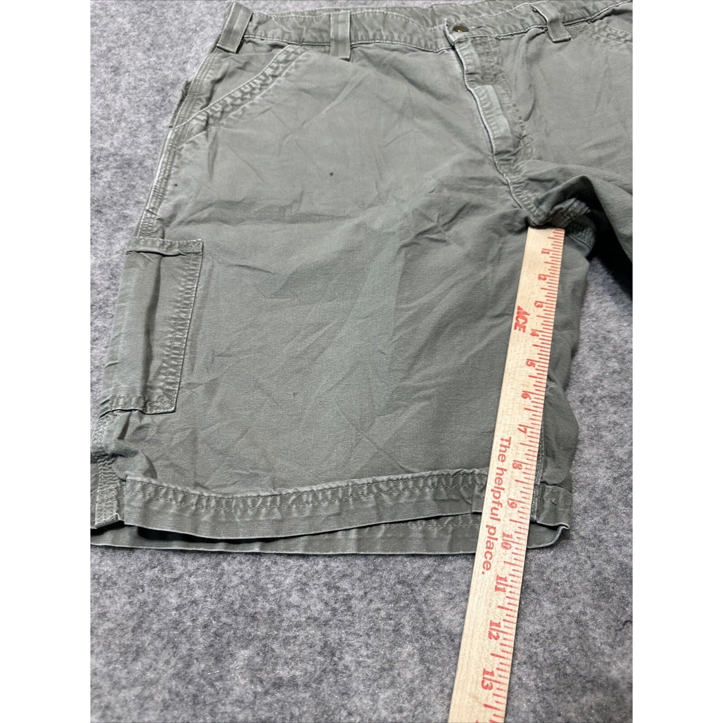 Carhartt Men's Cargo Shorts Size 40 Green Cargo Work Shorts