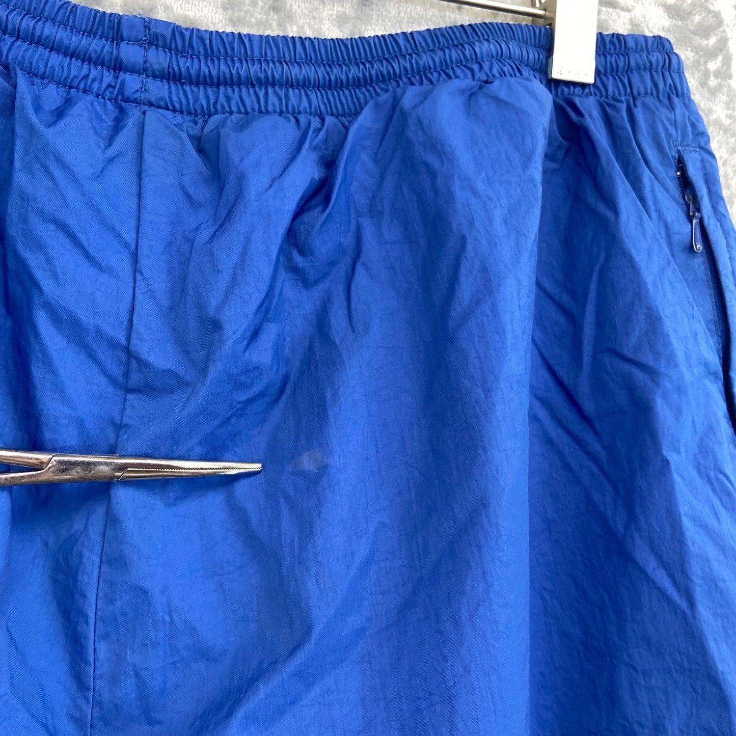 Vintage Nike Men's Lined Track Pants Size M Blue Elastic Waist Nylon
