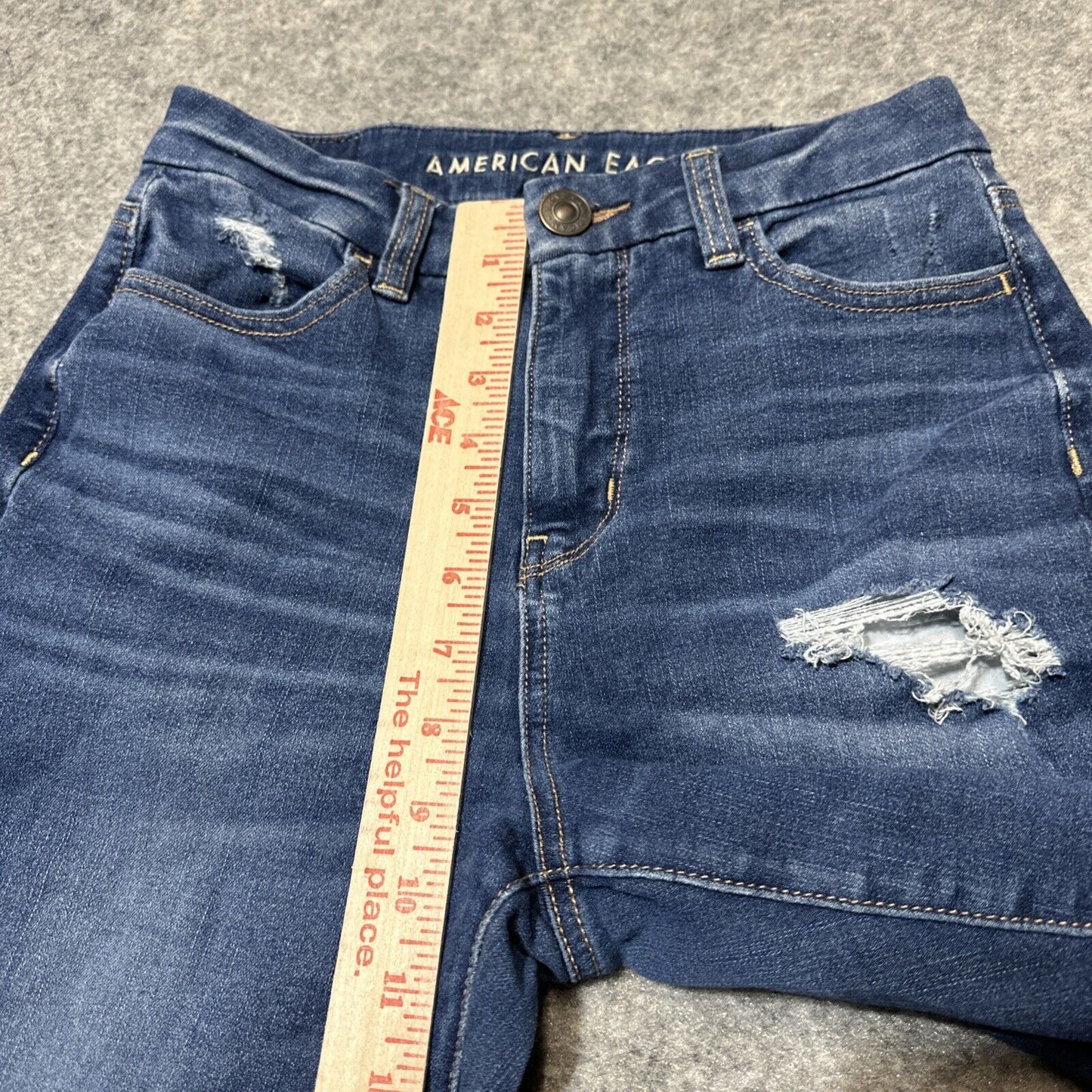American Eagle The Dream Jean Women's Distressed Hi Rise Jegging Size 0 X Short