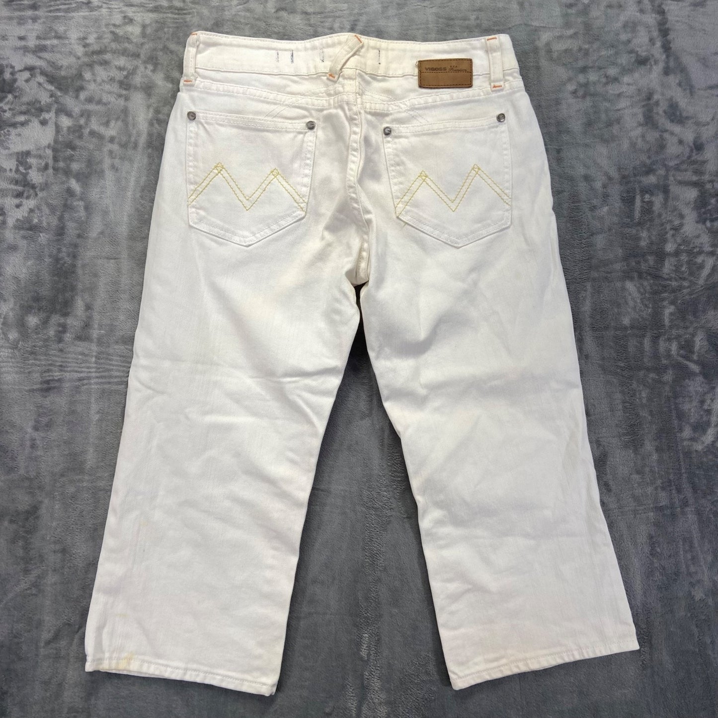 Vigoss Women's Capri Size 9/10 White Denim Summer