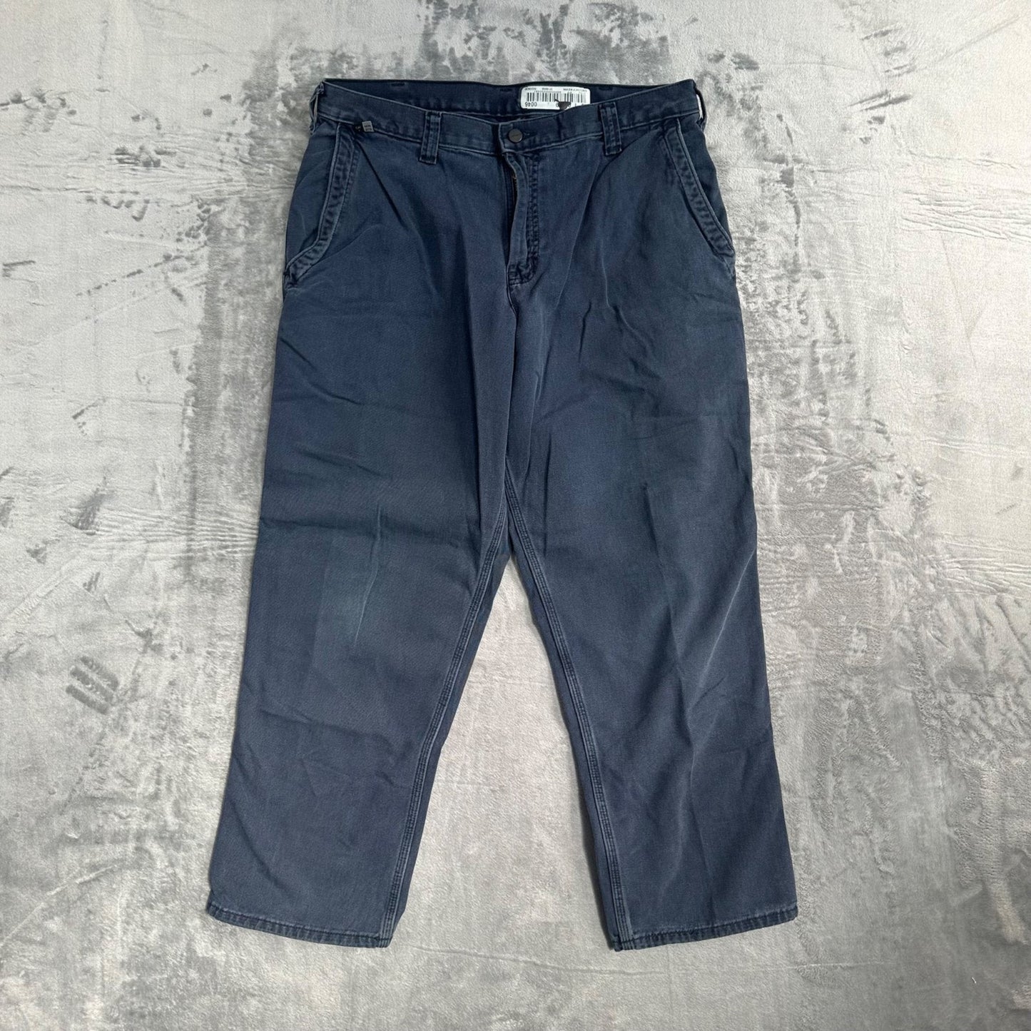 Carhartt FR Men's Straight Pants 36x30 Dark Blue Work Pants Flame Resistant