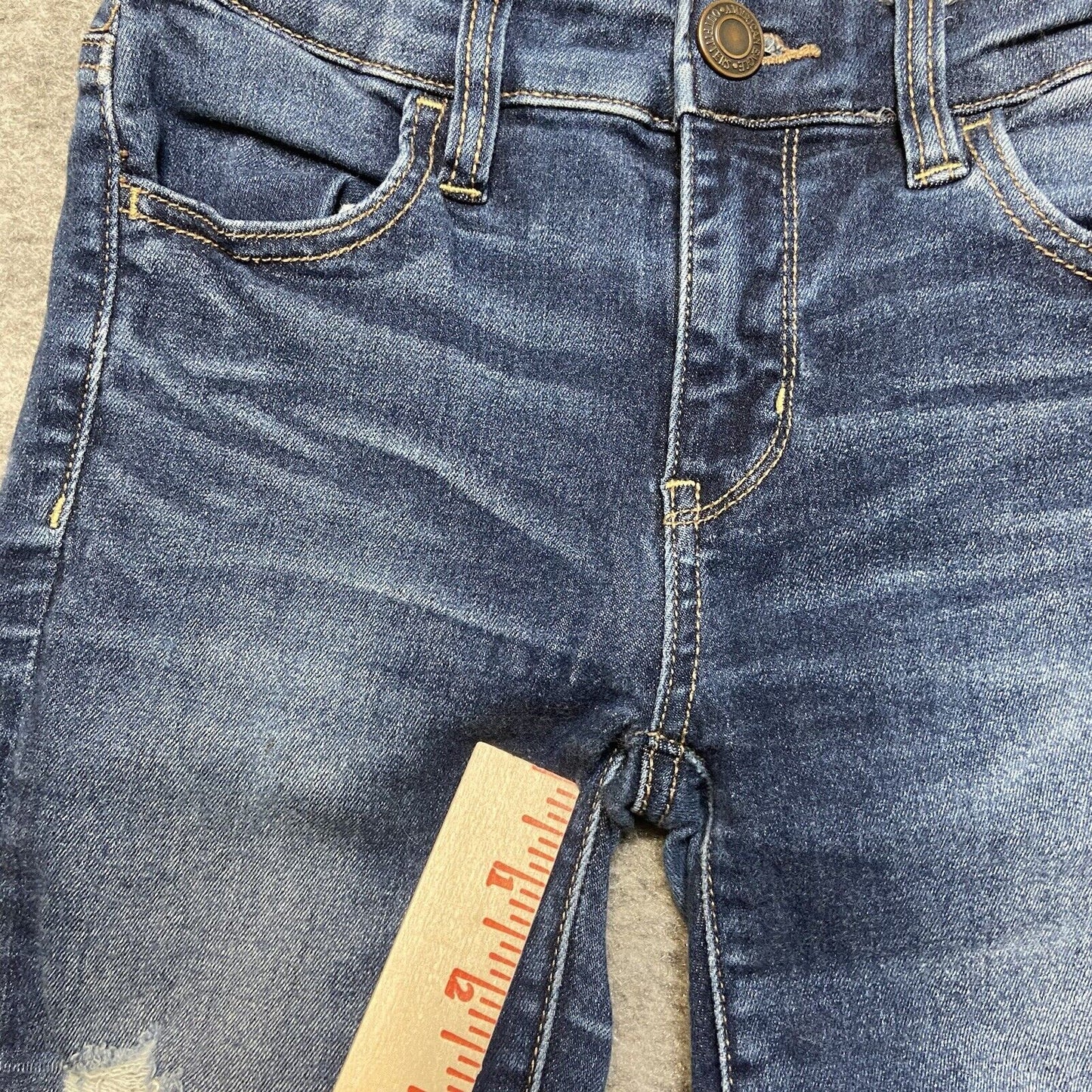 American Eagle Next Level Stretch Distressed Jegging Womens Sz 0 Short Dark Blue