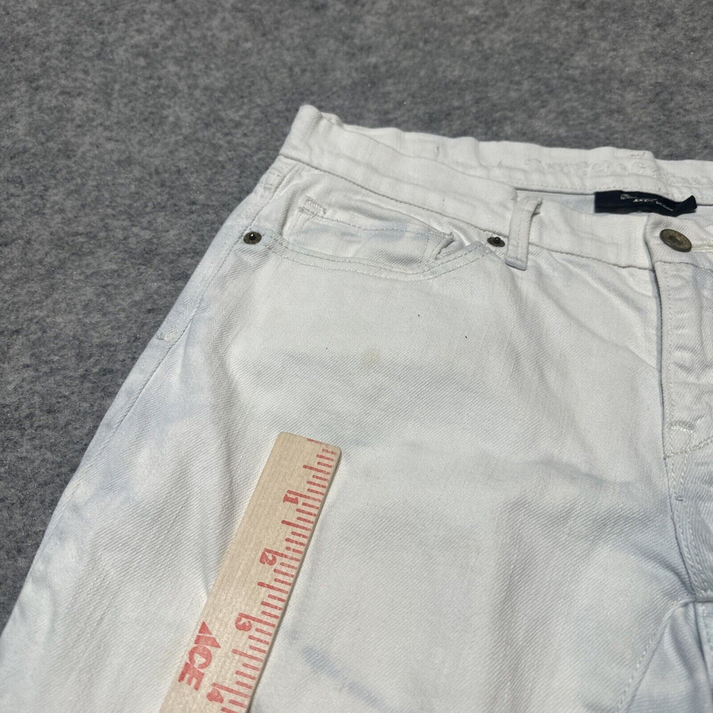 Levi's 421 Women's Skinny Jeans Size 29 White Acid Wash