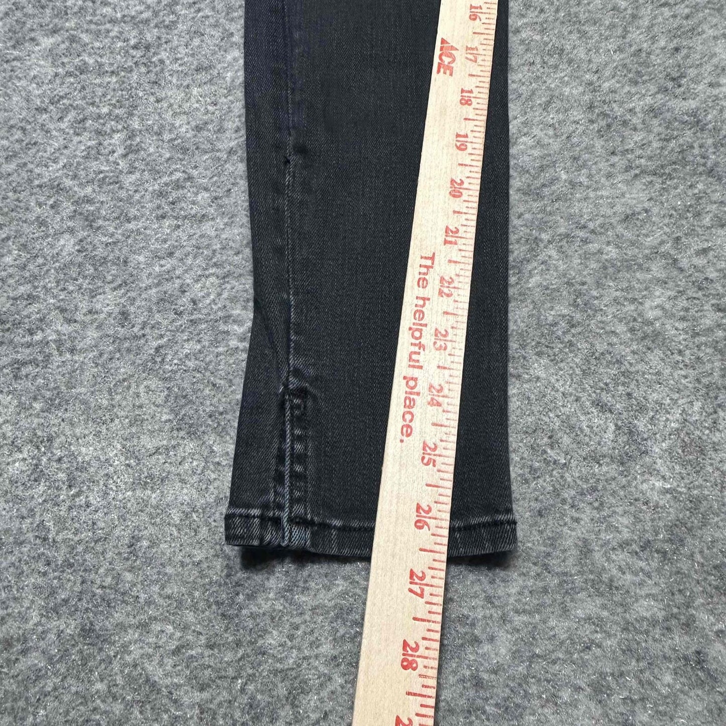 Rag & Bone Women's Distressed Skinny Fit Ankle Jeans Sz 26 Black Dark Wash Denim