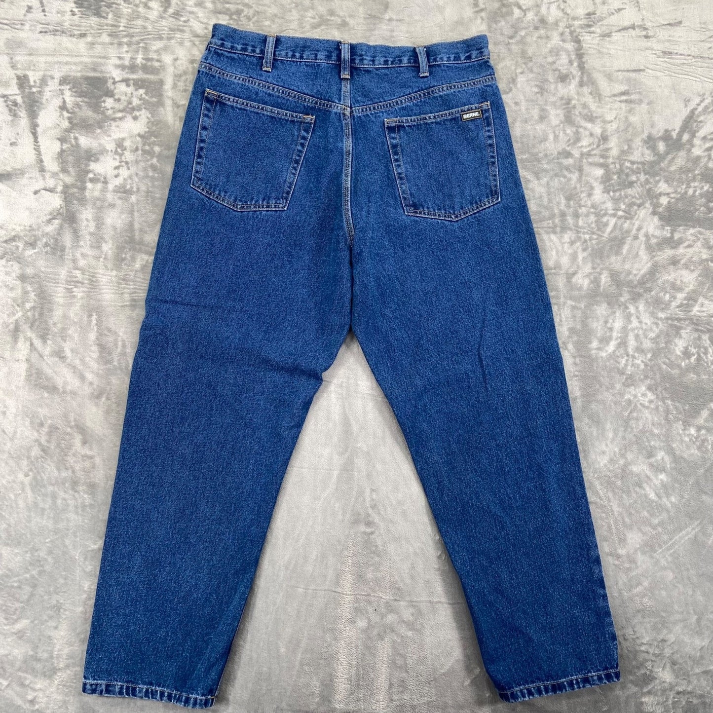 Berne Men's Straight Jeans Size 38x28 Blue Denim