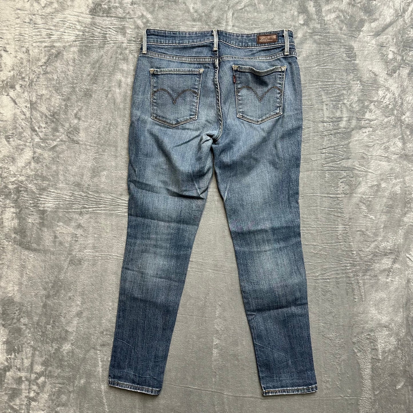 Levi’s Demi Curve Distressed Skinny Jeans Women’s Size 27 Dark Blue