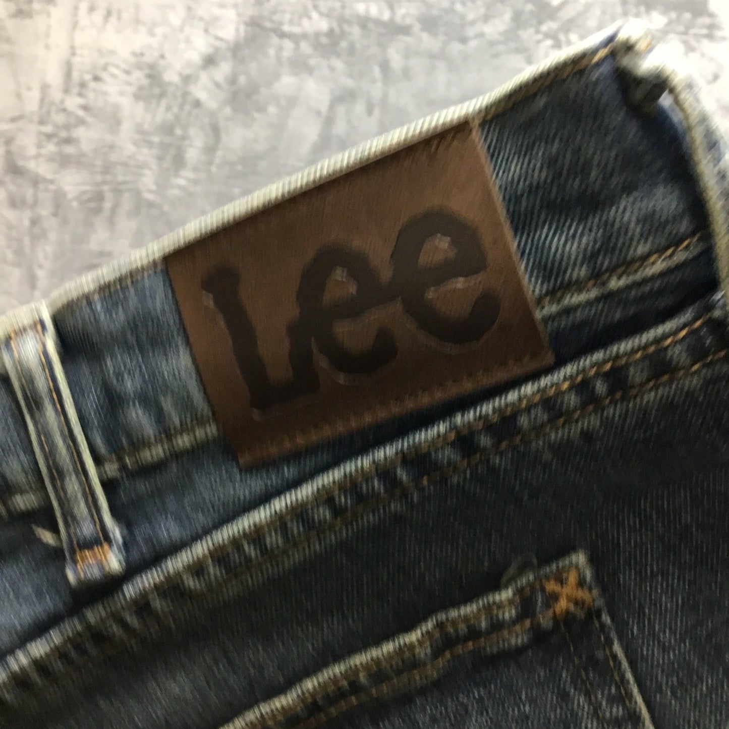 New Lee Slim Fit Straight Jeans Men's Size 42x30 Dark Blue Comfort Stretch