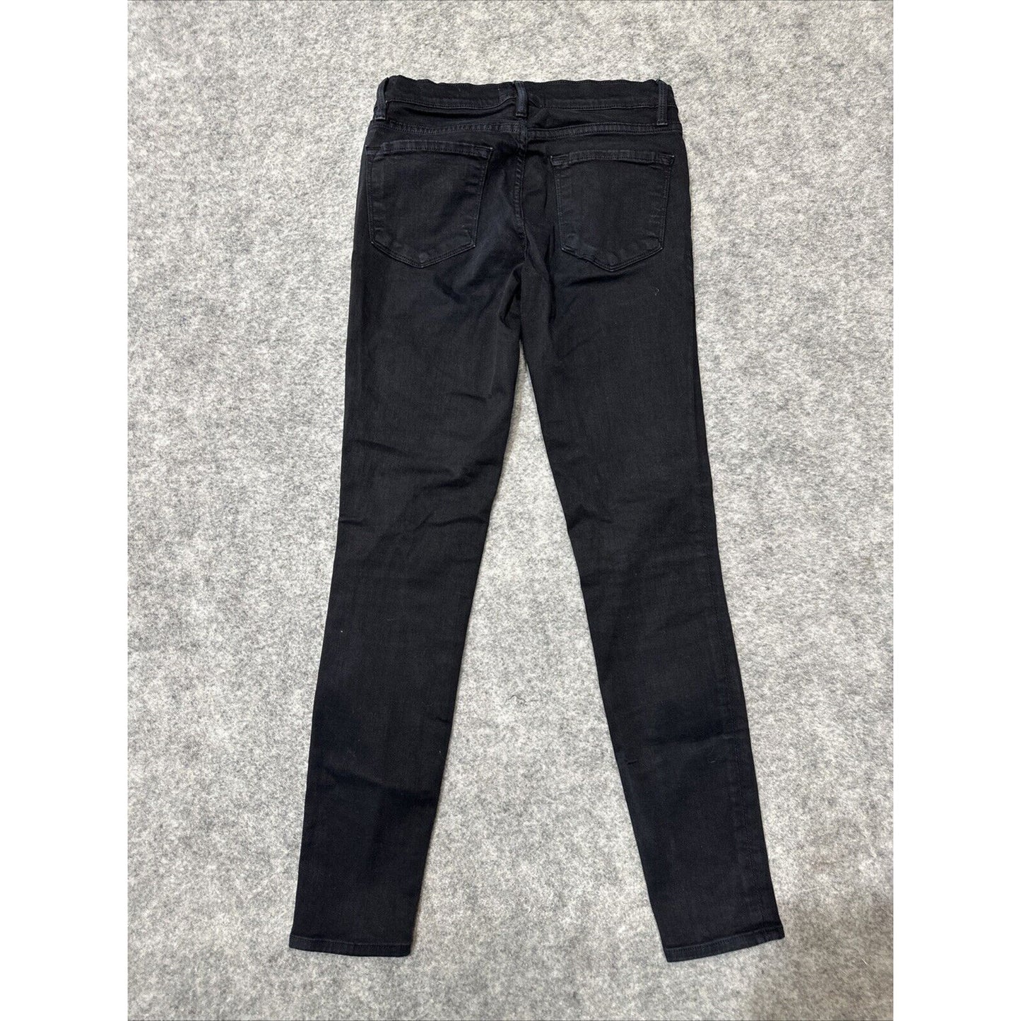 Frame Denim Le Skinny De Jeanne Women's Jeans Size 25 Black Dark Wash Denim