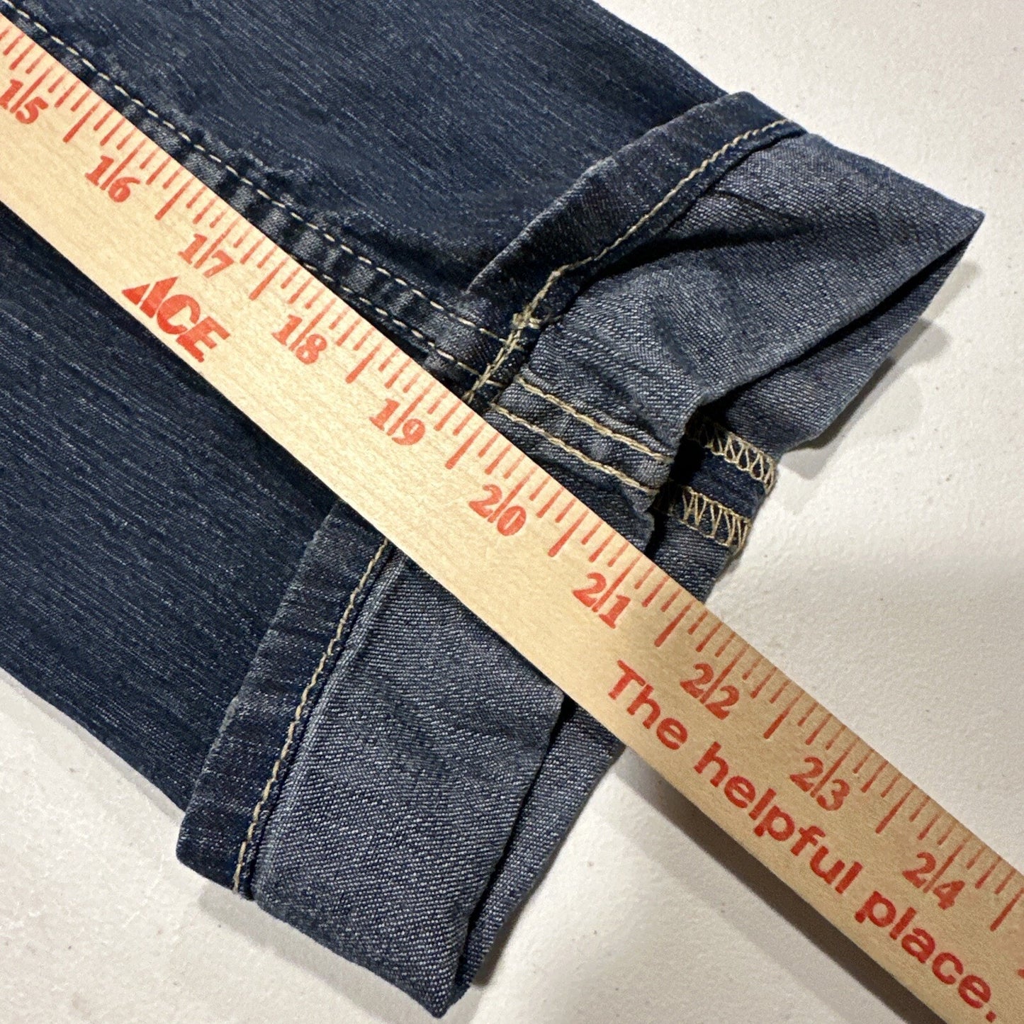 Vigoss Cuffed Capri Jeans Women’s Size 9 Blue Dark Wash Stretch Denim