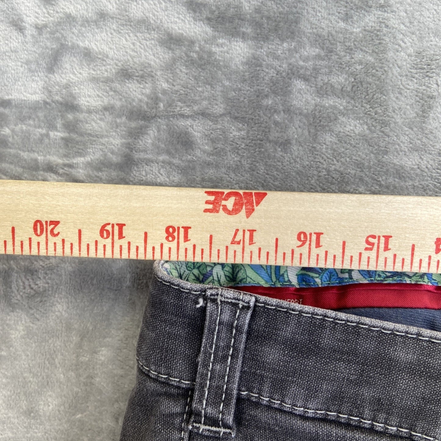 New Meyer Modern Comfort Straight Jeans Men's Size 36x29 Dark Gray Denim