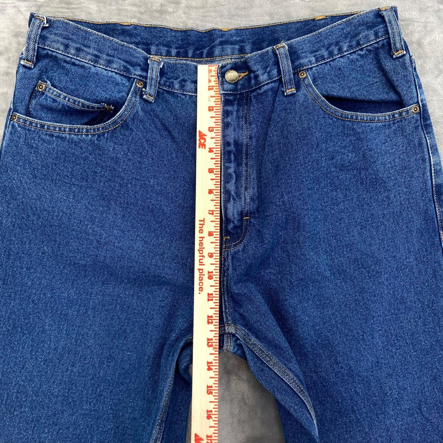 Berne Men's Straight Jeans Size 38x28 Blue Denim