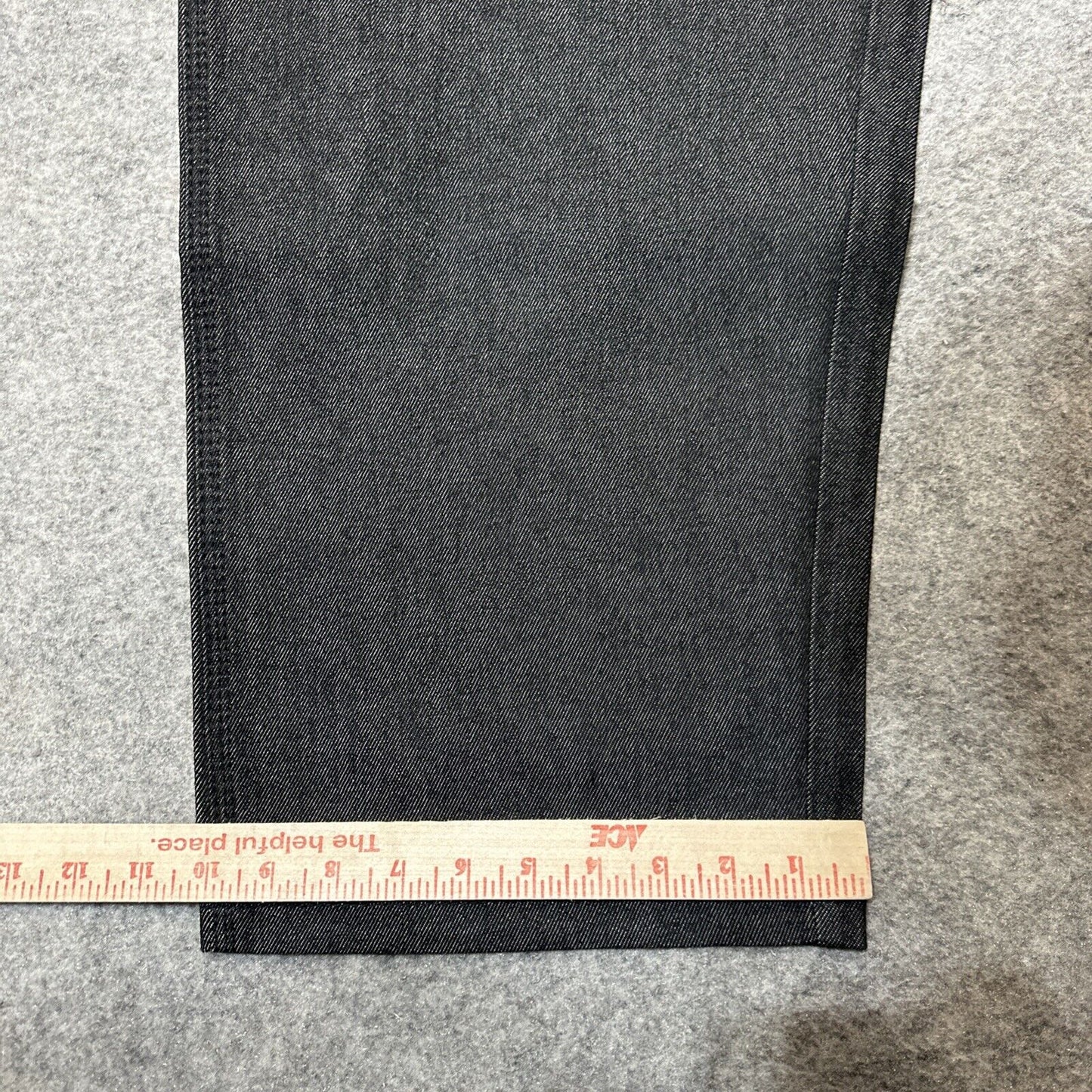 Vintage New RISK Relaxed Straight Jeans Men's Size 34 Black Stitch Denim Rare