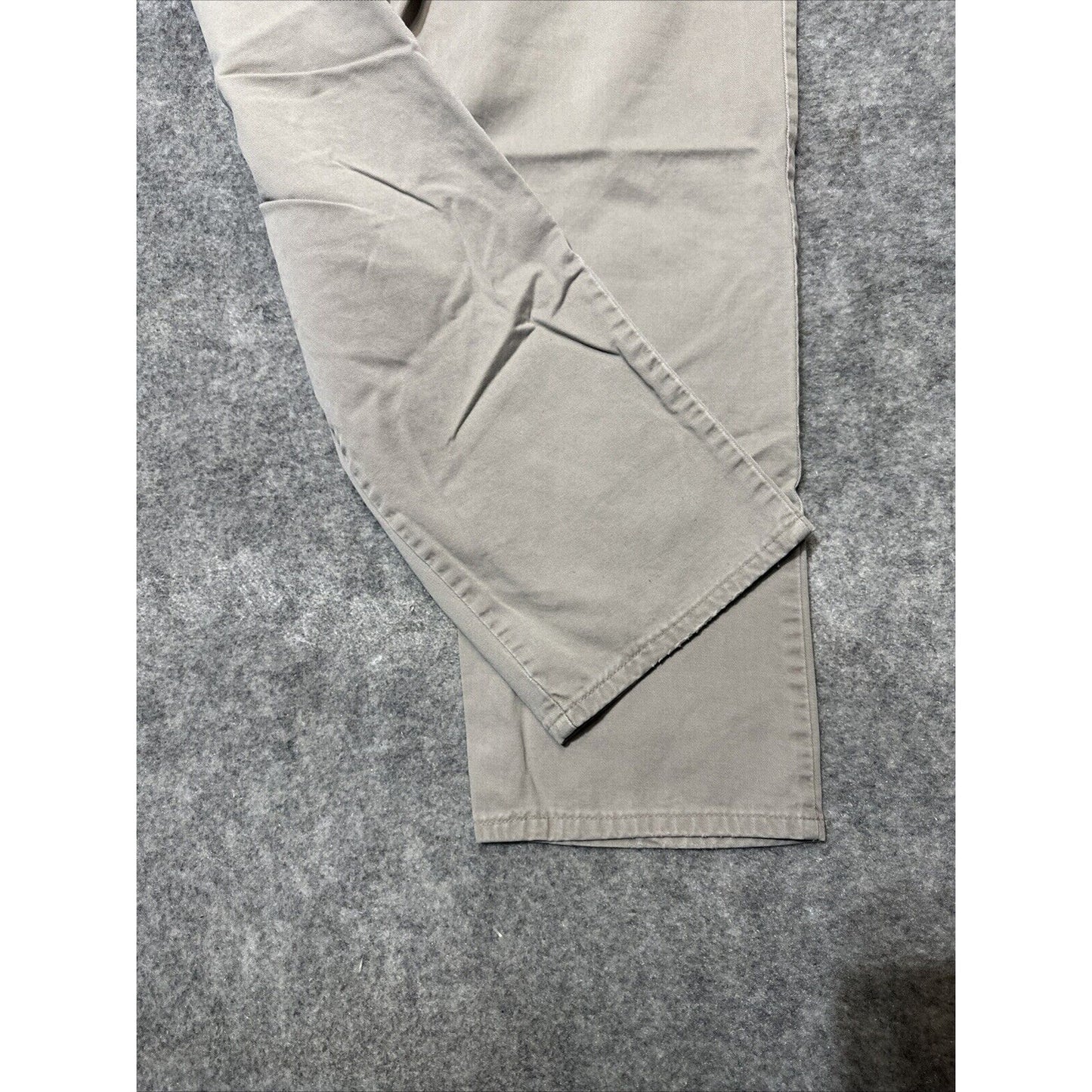 Wrangler 37777TN Men's Straight Chino Pants Size 34x40 Gray Light Wash Pants