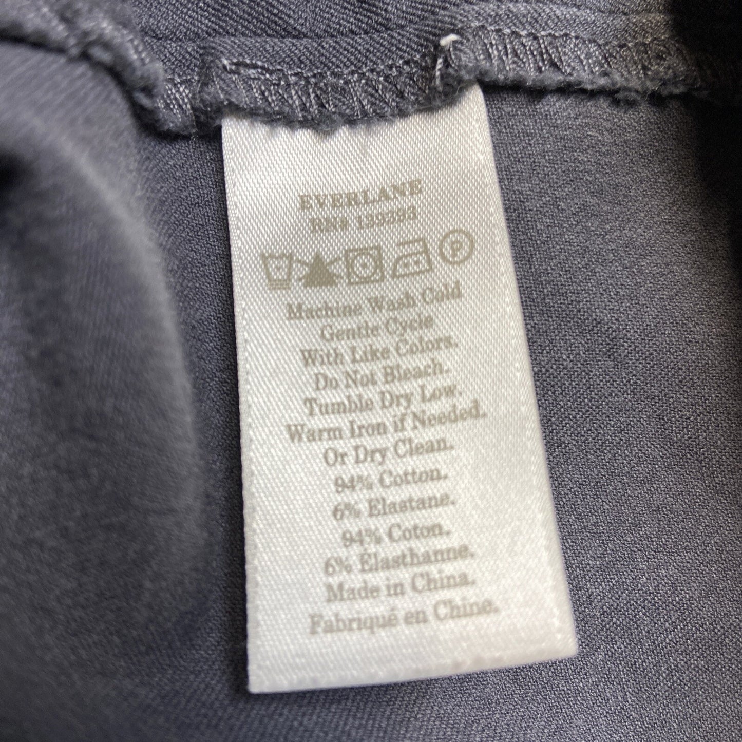 Everlane Skinny Leg Pants Women’s Size 8 Gray