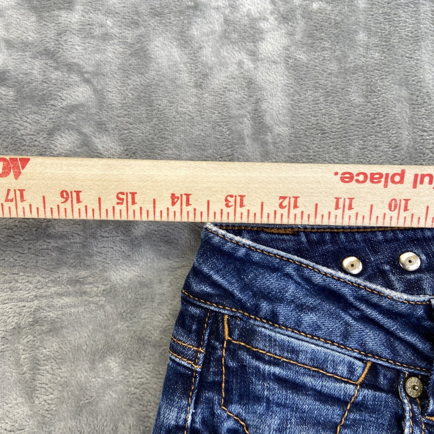 CAbi High Straight Jeans Women's Size 4 Blue Dark Wash Denim