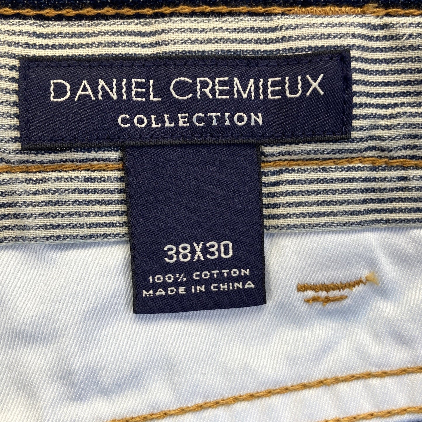 New Daniel Cremieux Straight Jeans Men's Size 38x30 Blue Denim