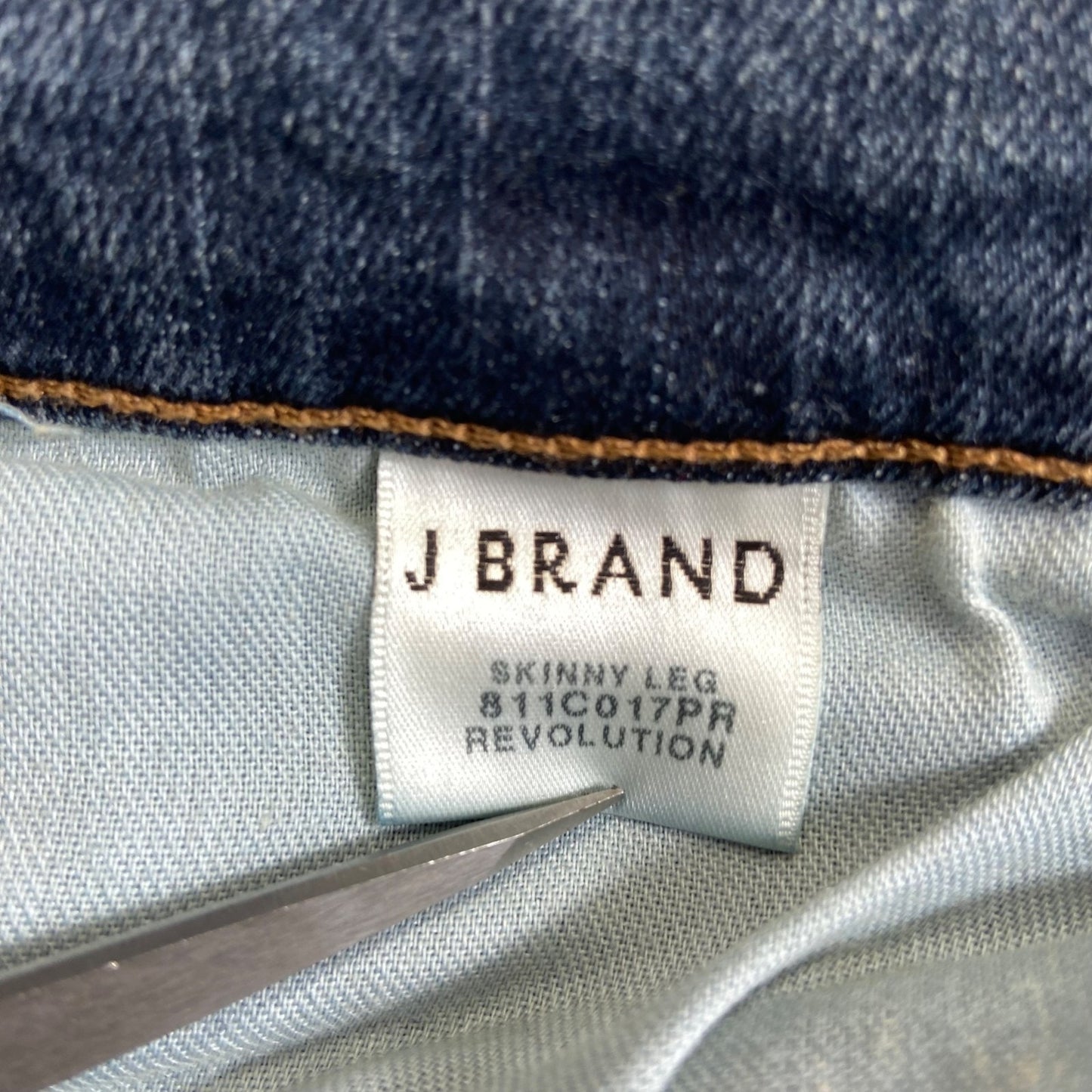 J Brand Women's Skinny Jeans Size 27 Blue Distressed