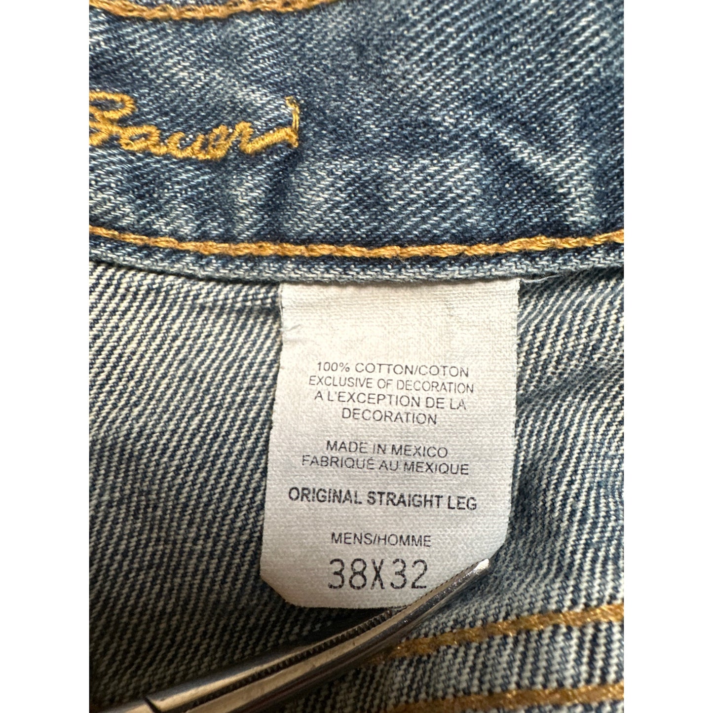 Eddie Bauer Straight Jeans Men's Size 38x32 Blue Denim
