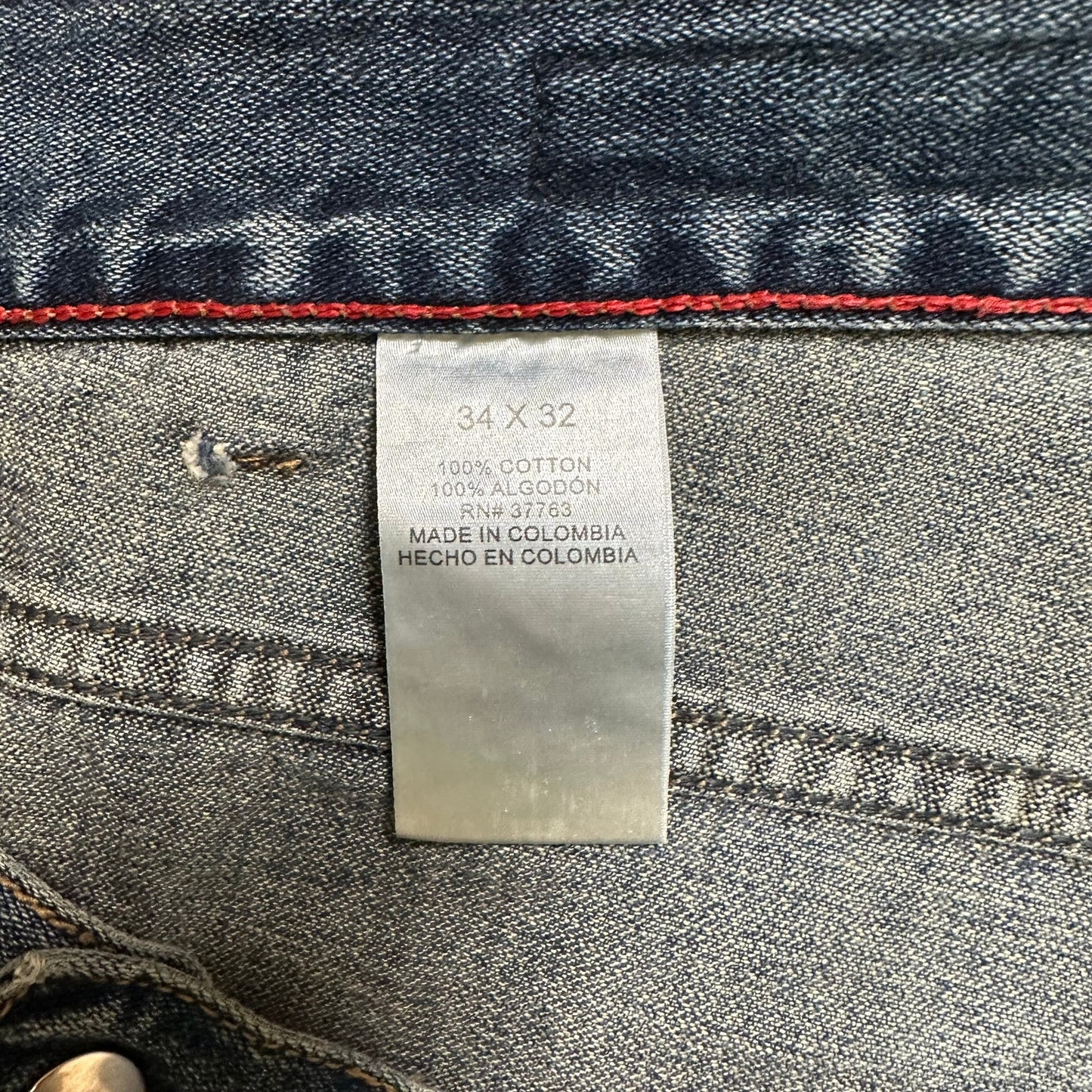 Perry Ellis Bootcut Jeans Men’s Size 34x32 Dark Blue Denim