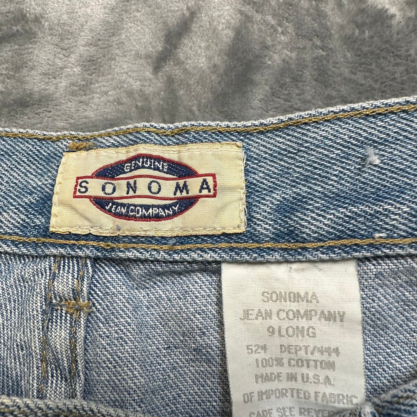 Vintage Sonoma Straight Jeans Women’s Size 9 Long Light Blue Denim *PC*