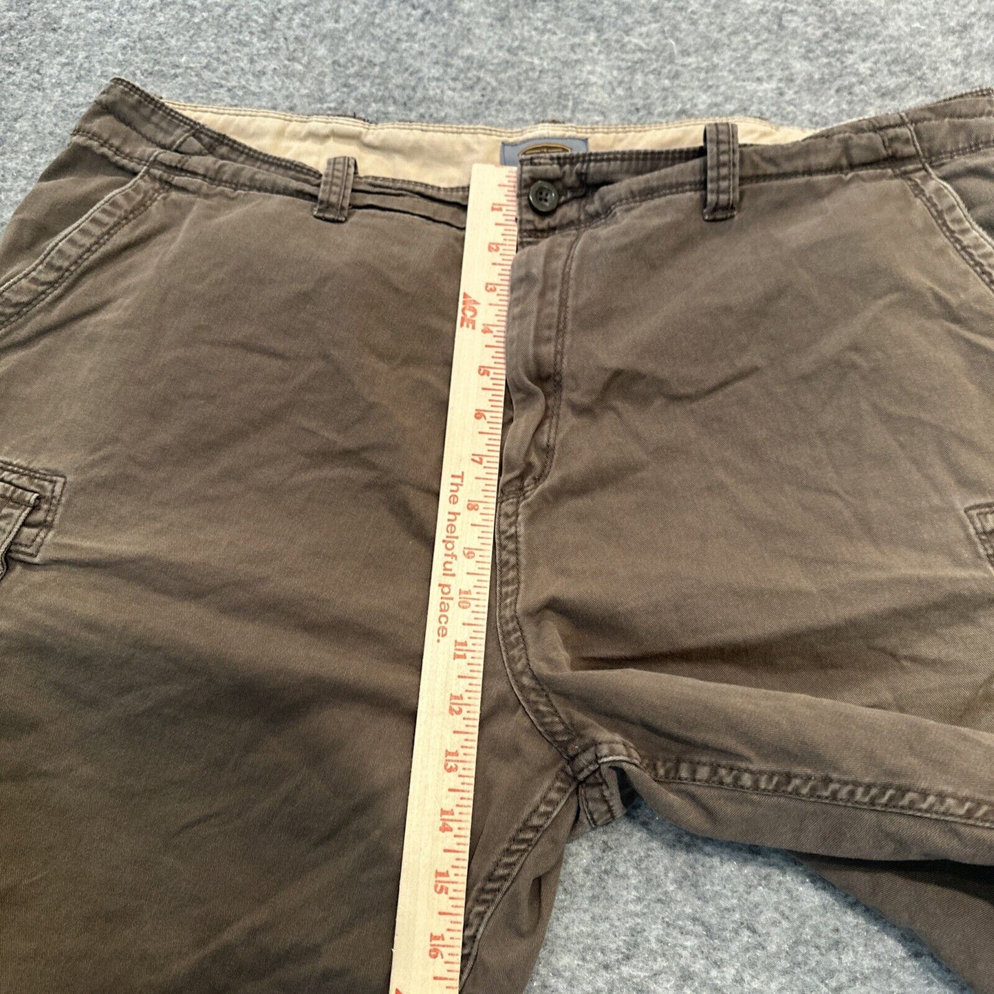 The Foundry Men's Cargo Shorts Size 44 Brown Dark Wash Shorts