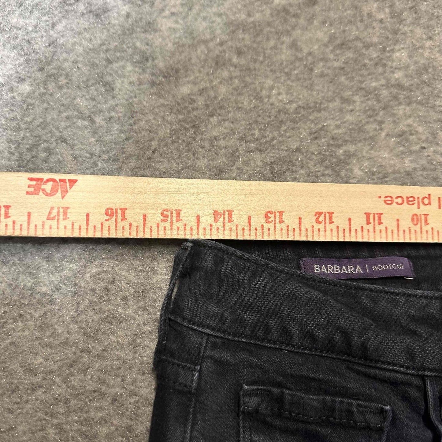 NYDJ Barbara Women's Easy Carl Bootcut Slimming Jeans Size 8 Black Dark Denim