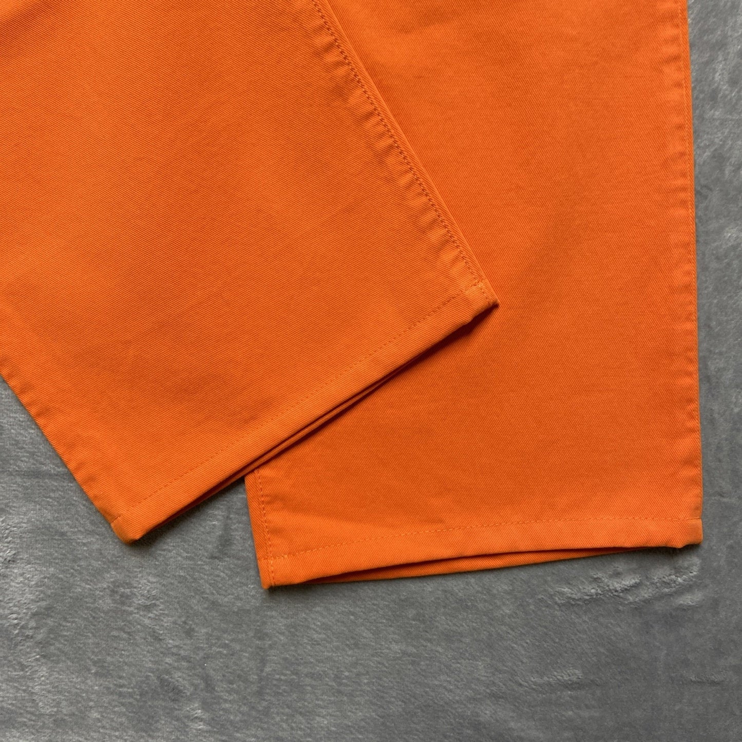 New Faconnable Comfort Fit Straight Jeans Men's Size 40 Blaze Orange
