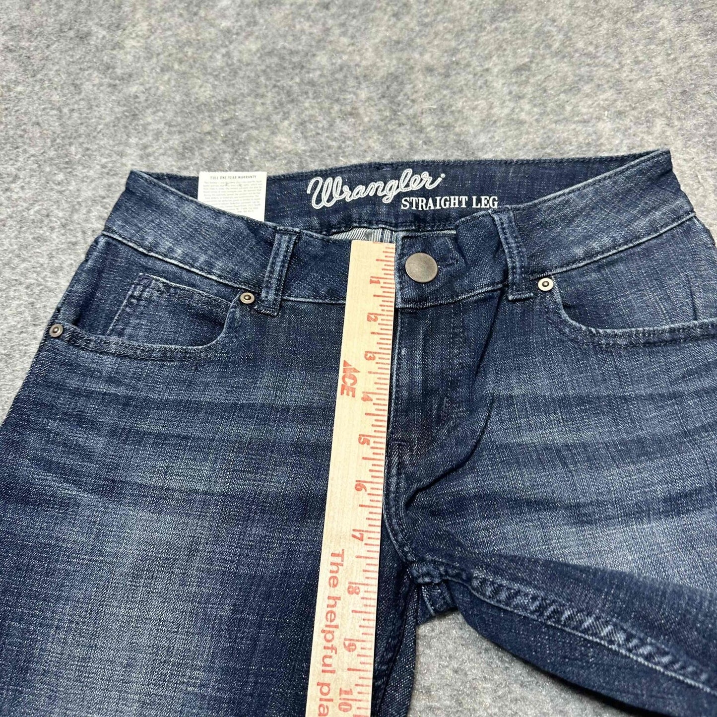 New Wrangler Women's Straight Leg Jeans 5 Pocket Classic Jeans 5/6x32 Denim