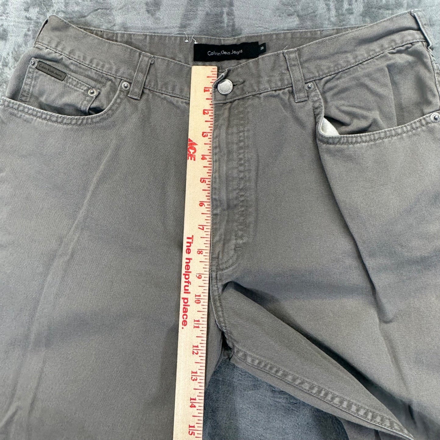 Calvin Klein Men's Easy Fit Jeans 36 Beige Denim