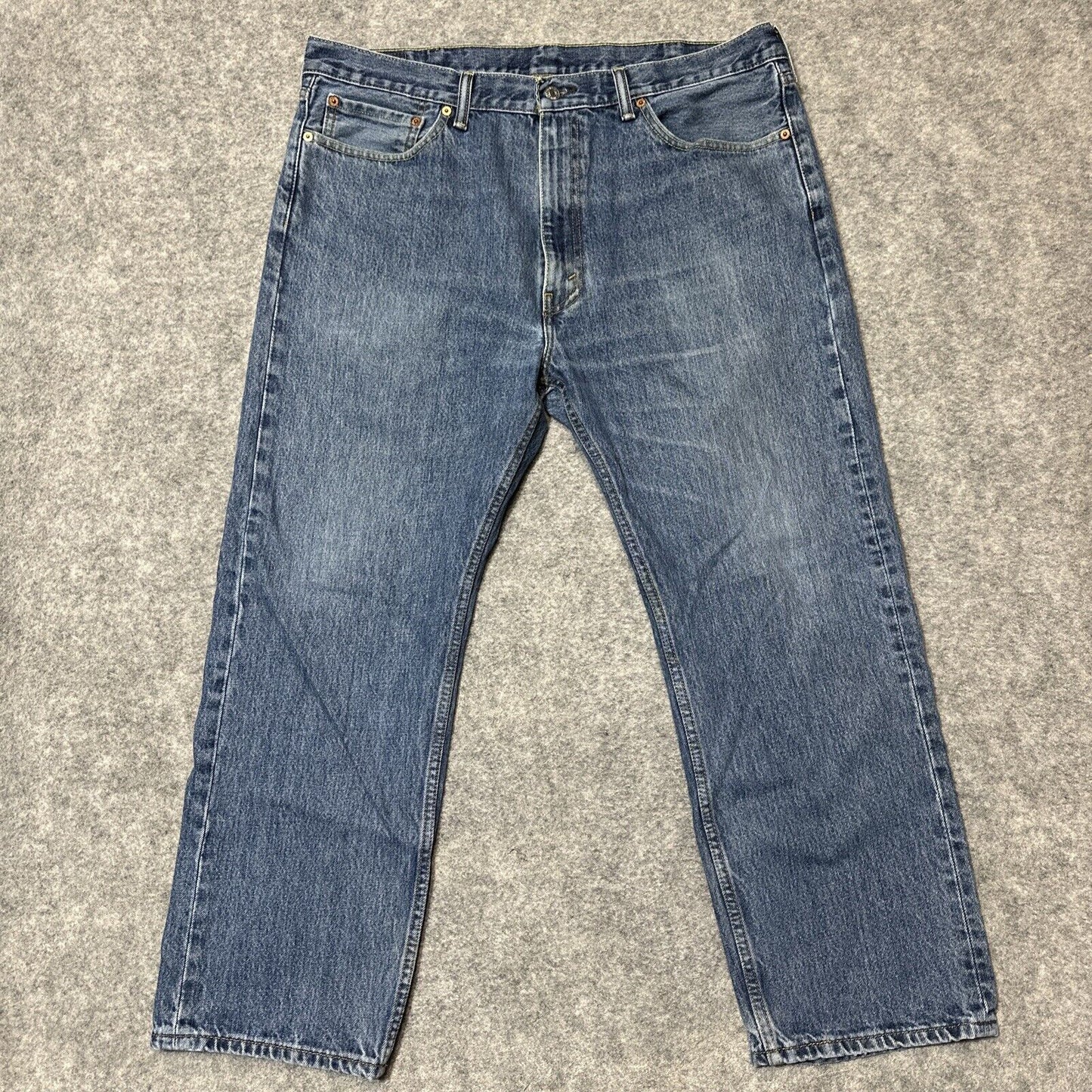 Levi's 505 Regular Fit Men's Straight Jeans Size 40x29 Blue Medium Wash Denim