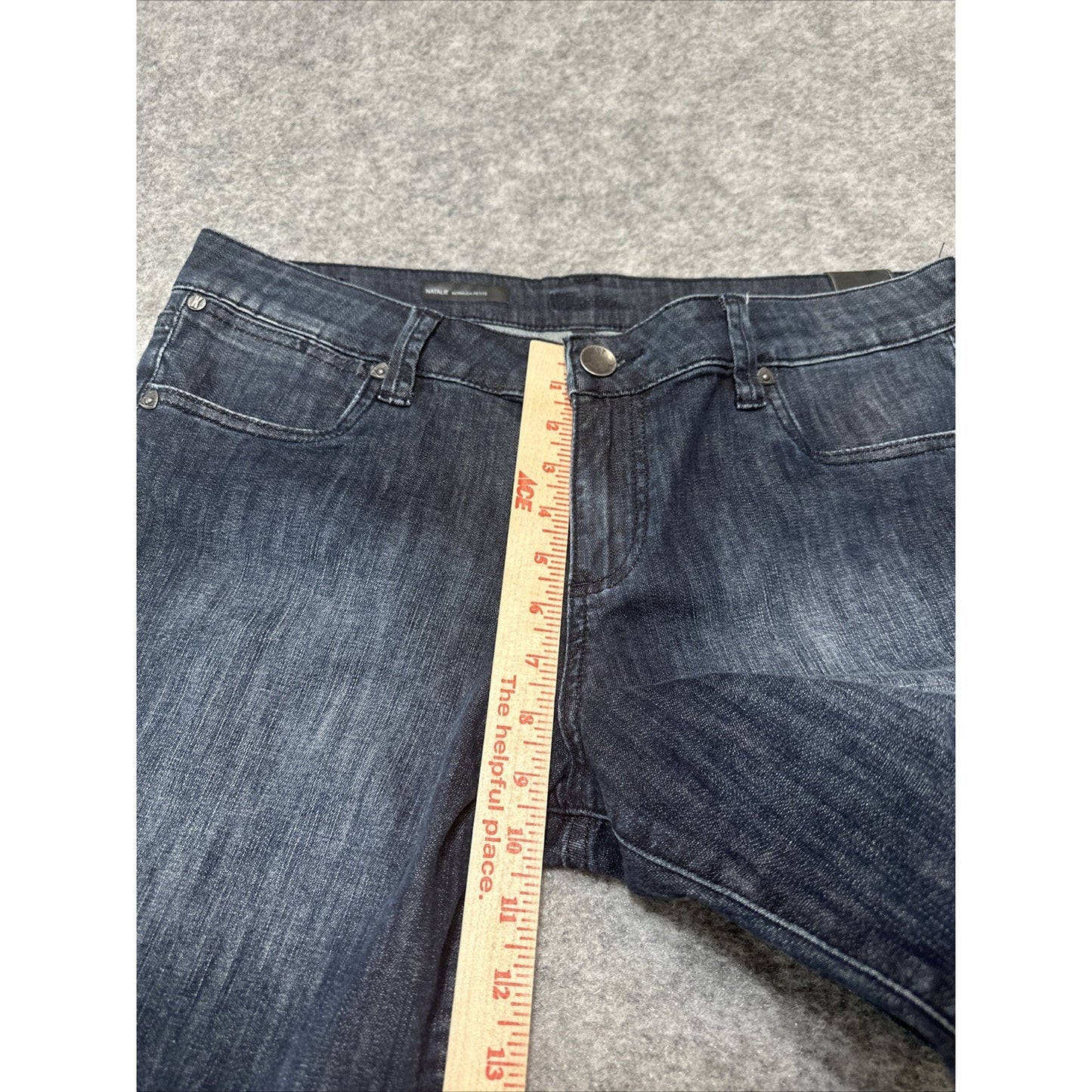 KUT From The Kloth Women's Bermuda Jean Shorts Size 12P Petite Blue Dark