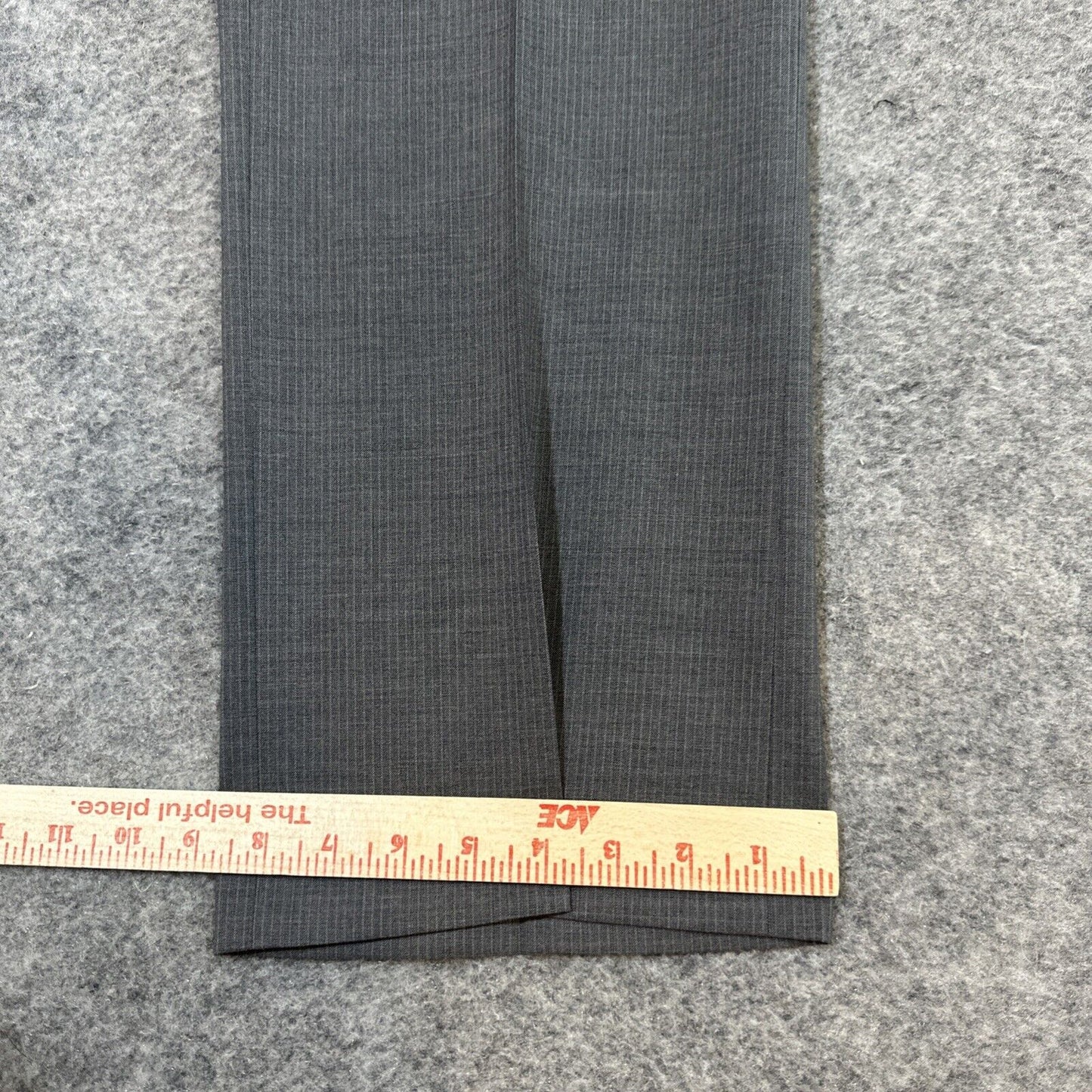 Tommy Hilfiger Wool Dress Pants Men's Size 40x32 Gray Striped Pants Formal