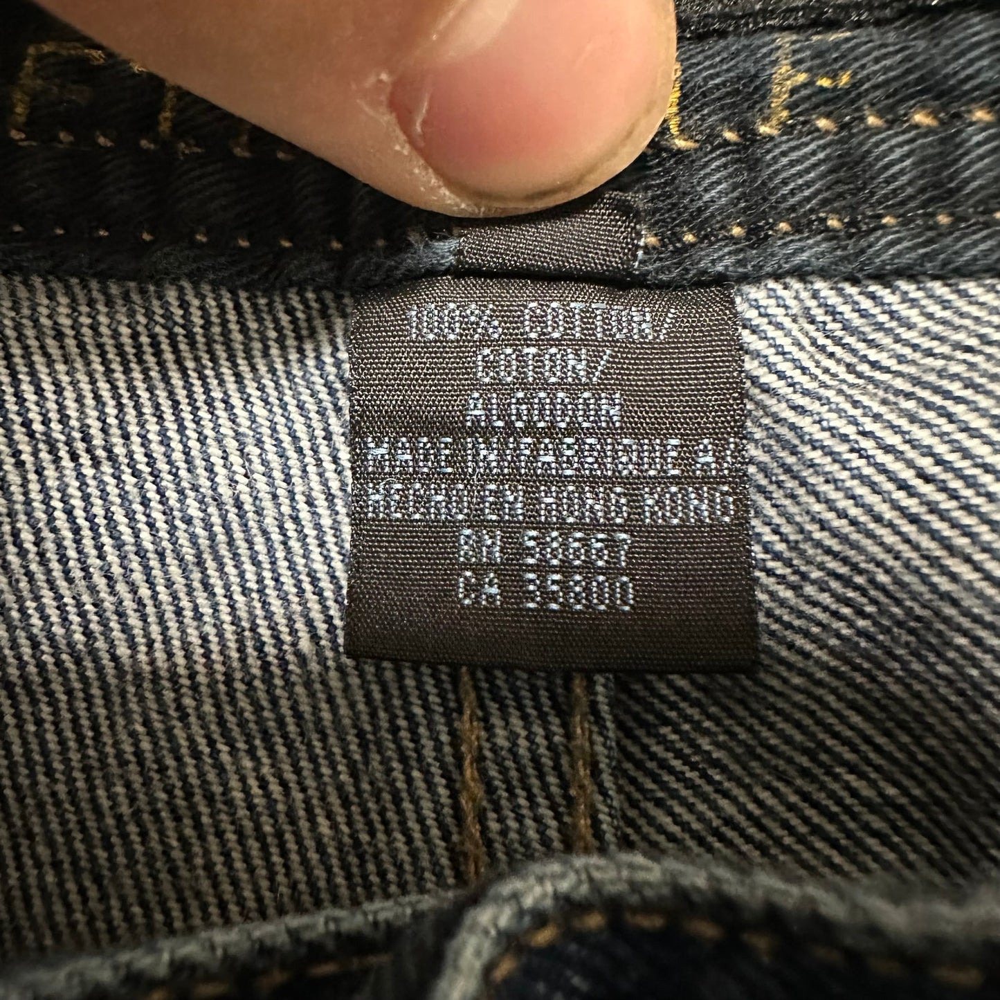 Vintage Reaction Kenneth Cole Straight Jeans Men’s Size 36x30 Dark Blue Denim