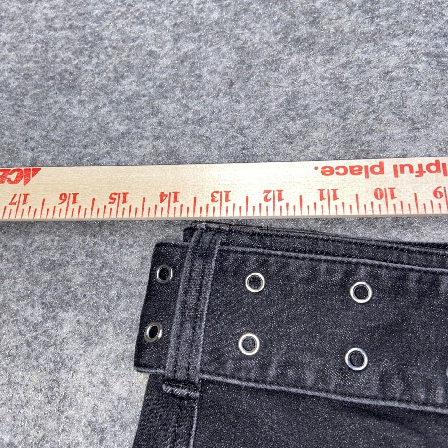 Urban Outfitters Belted Cargo Jean Skirt Women's Size XS Black Emo