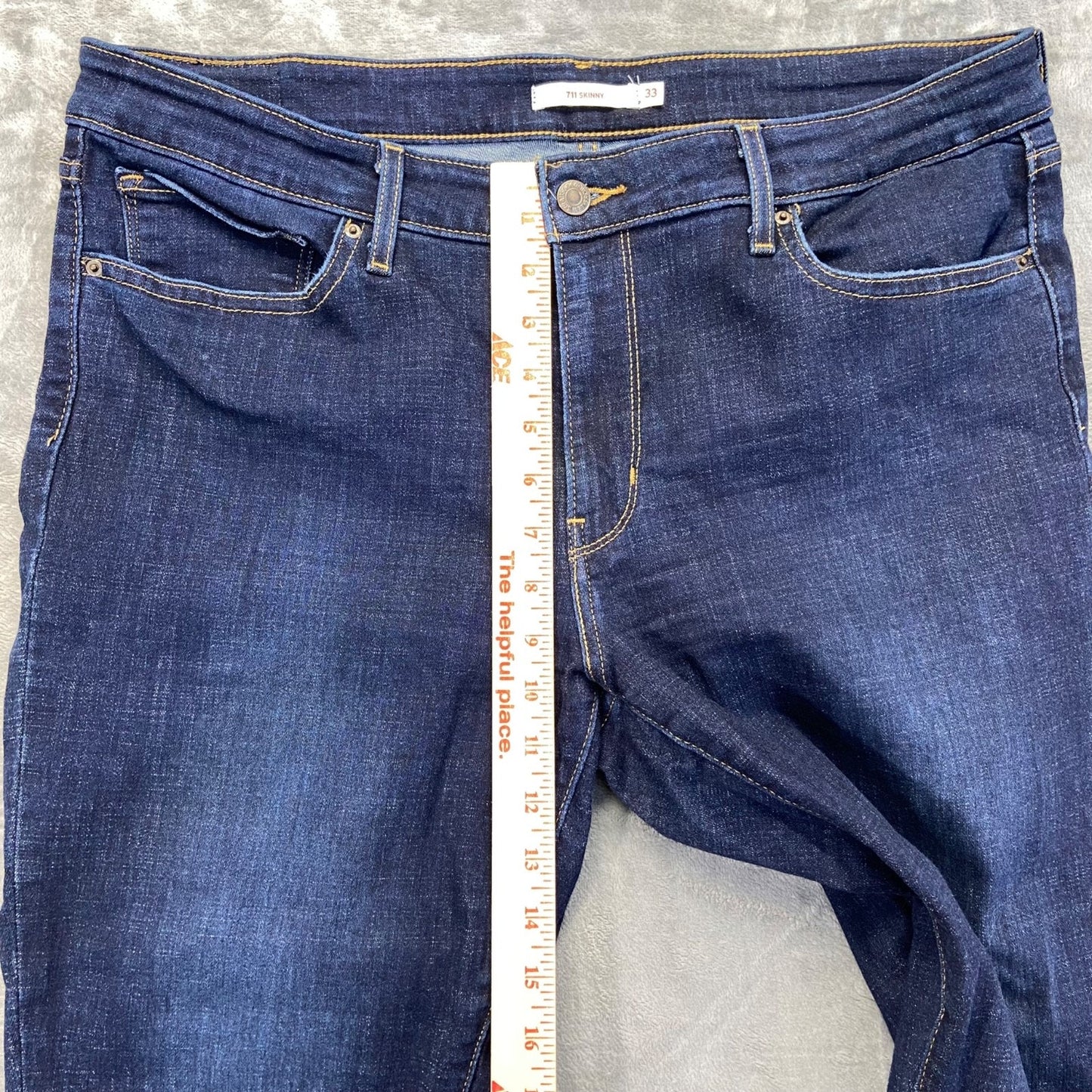 Levi's 711 Skinny Women's Jeans Size 33 Dark Wash Denim